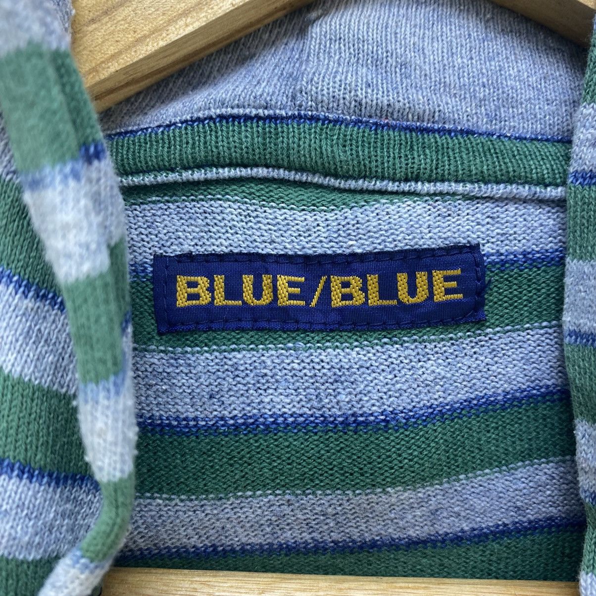 Blue Blue Japan 💥Vintage Blue Blue Japan Stripe Pachtwork Hoodie Size US M / EU 48-50 / 2 - 11 Thumbnail