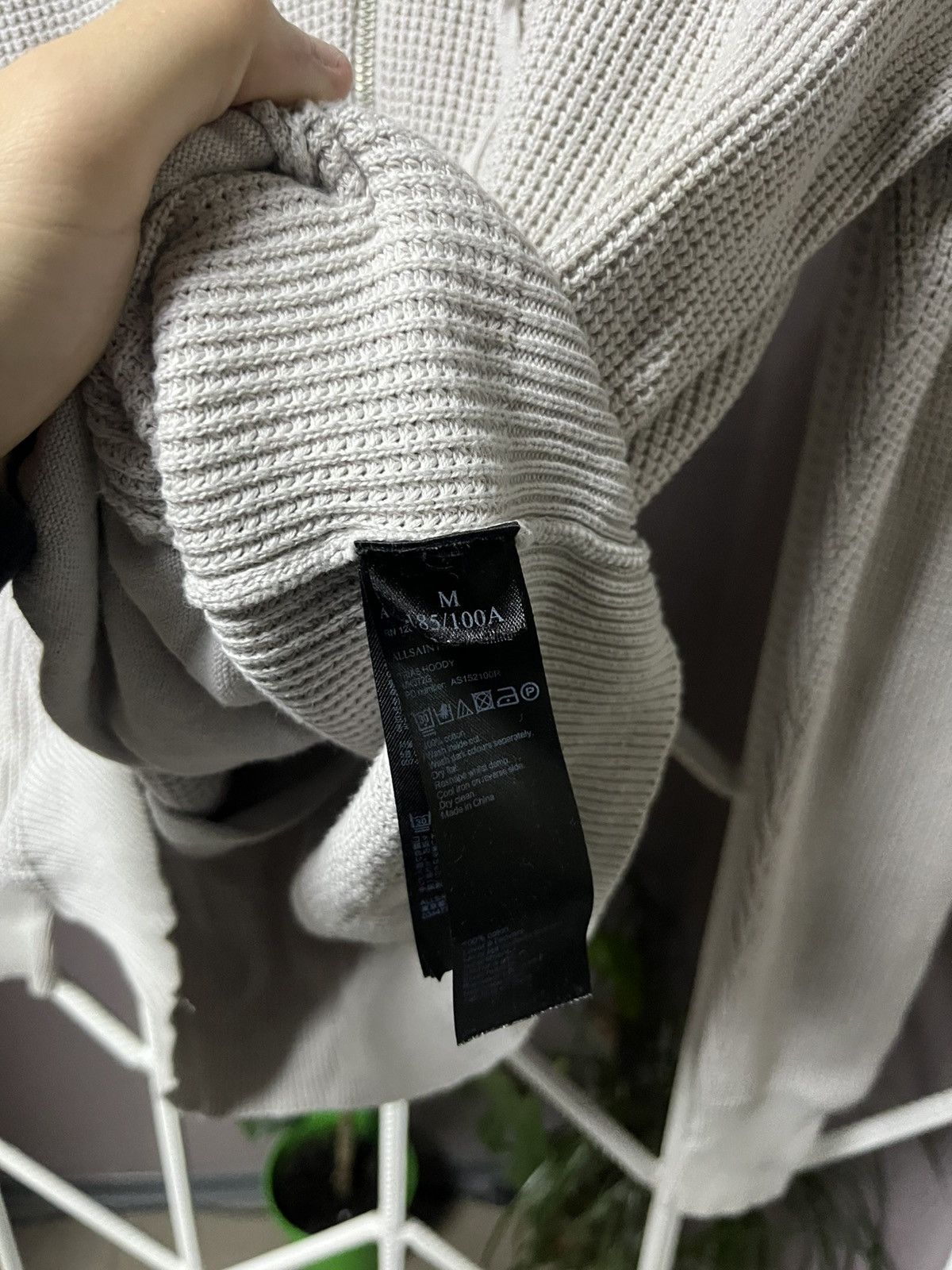 Allsaints Allsaints Zip Hoodie Waffle Size US M / EU 48-50 / 2 - 5 Thumbnail