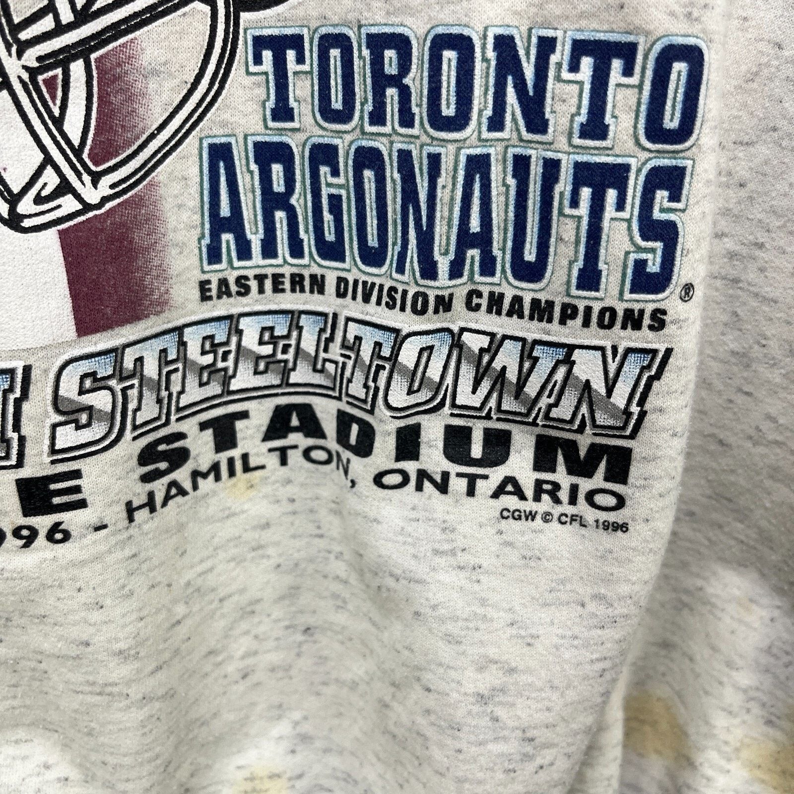 Vintage Vintage 1996 Gray Cup Champions LargeArgonauts Edmonton Size US L / EU 52-54 / 3 - 11 Thumbnail
