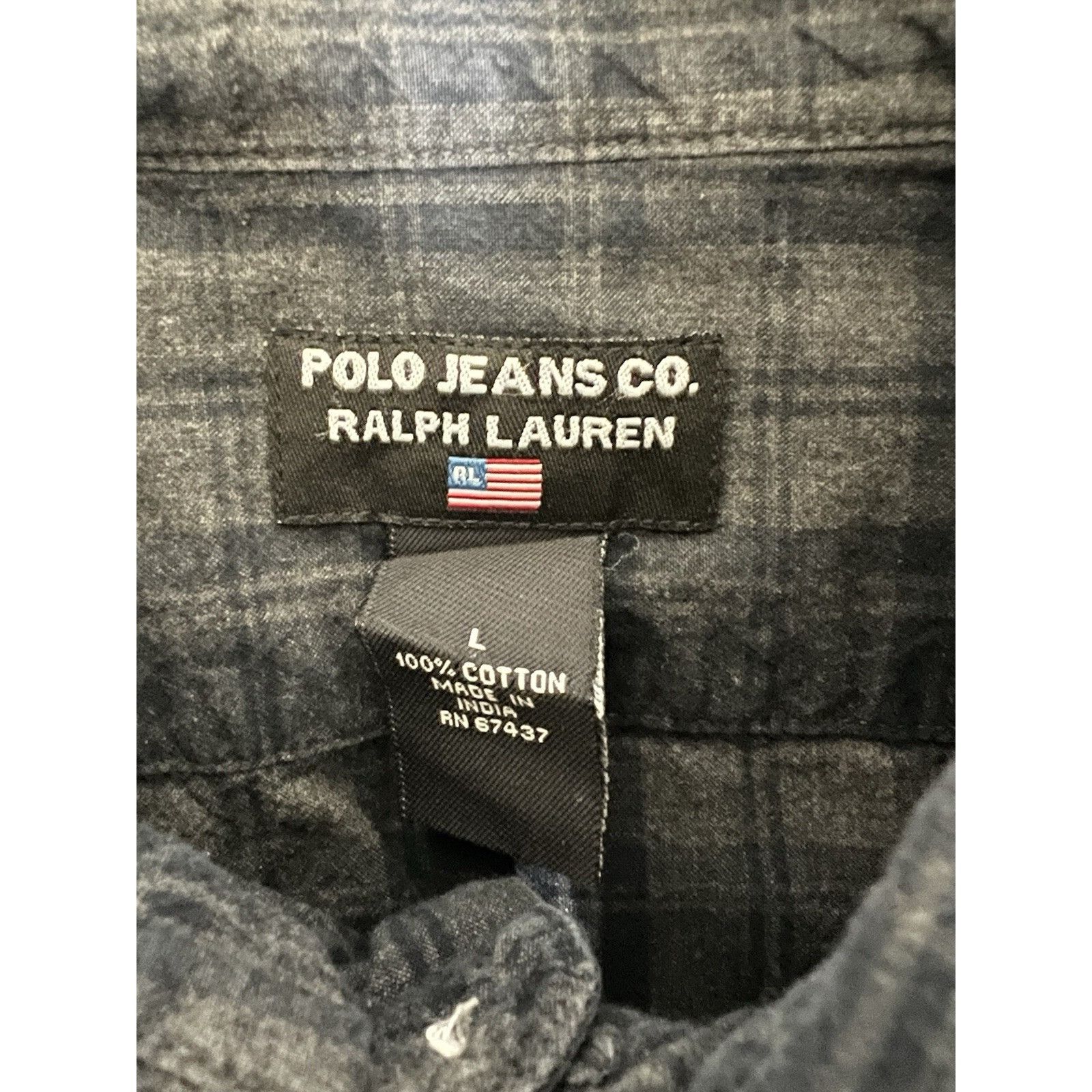 Polo Ralph Lauren Vintage Polo Jeans Co Ralph Lauren Button Up Long Sleeve Shi Size US L / EU 52-54 / 3 - 4 Thumbnail