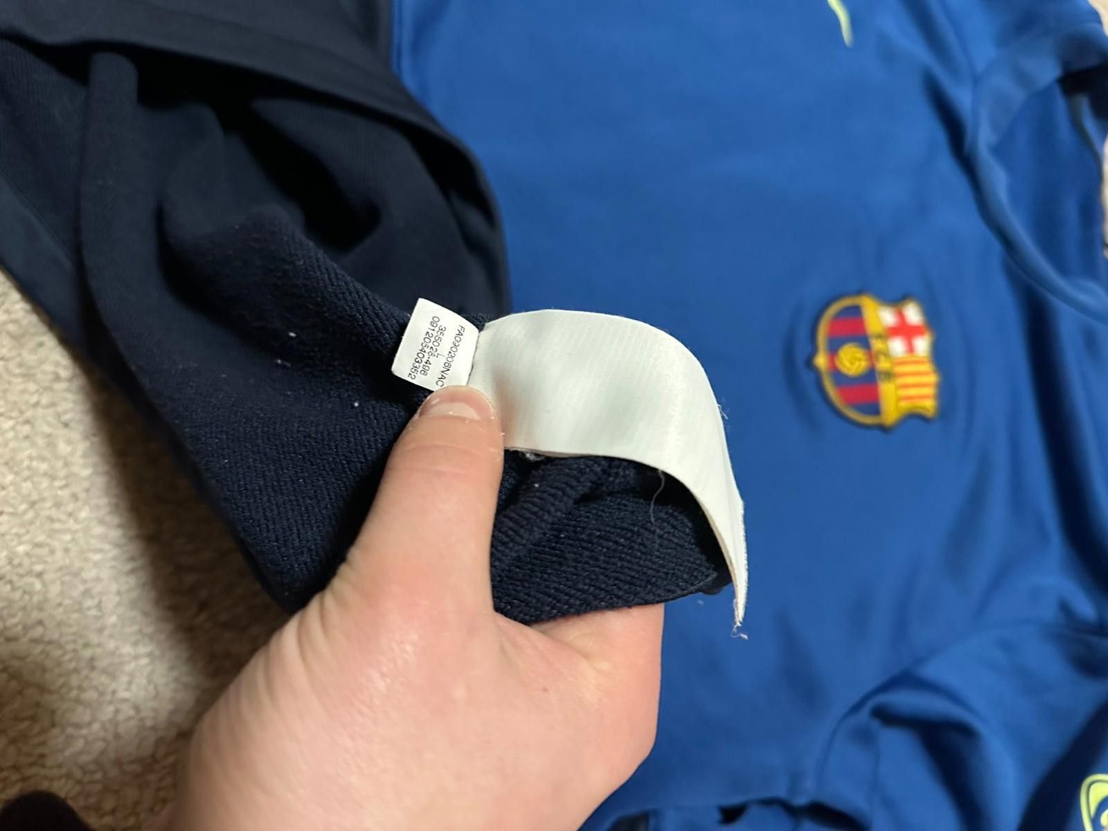 Nike Nike Barcelona 2009/10 Football Soccer Sweat Top Sz L Size US L / EU 52-54 / 3 - 7 Thumbnail