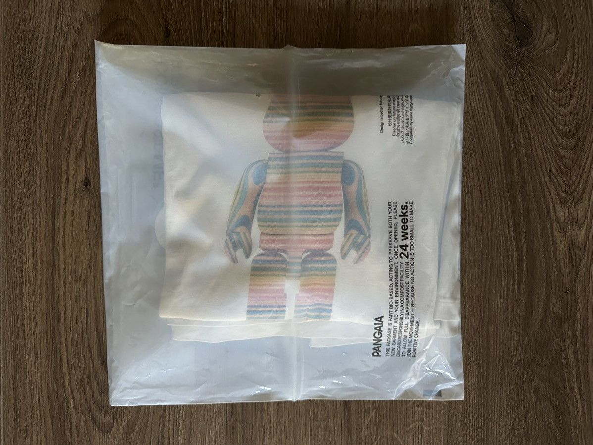 Pangaia PANGAIA X HAROSHI BE@RBRICK ORGANIC COTTON T-SHIRT OFF WHITE Size US L / EU 52-54 / 3 - 5 Thumbnail