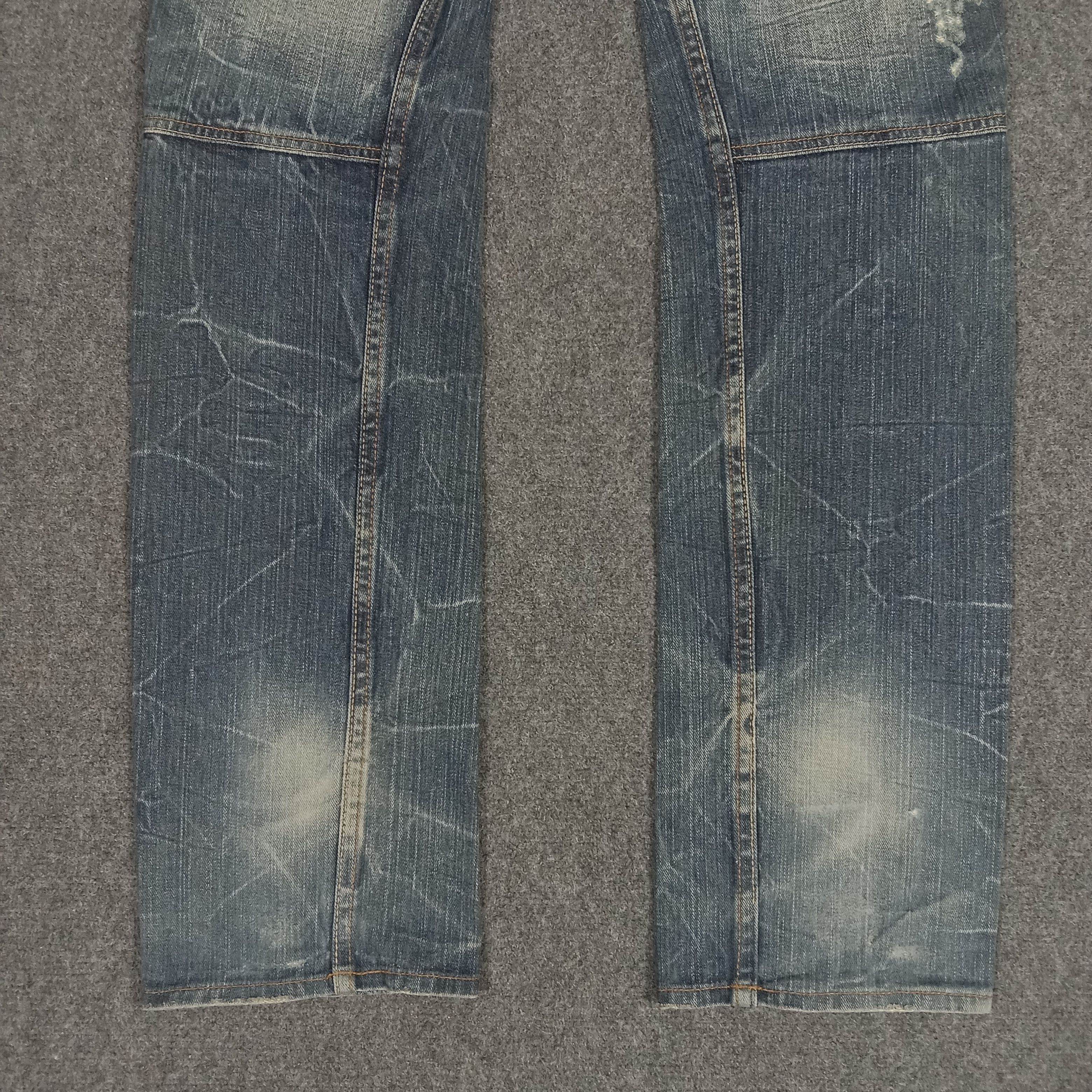 Japanese Brand × Vintage Dominate Handcrafted Double Waist Rock Style Jeans Size US 30 / EU 46 - 3 Thumbnail