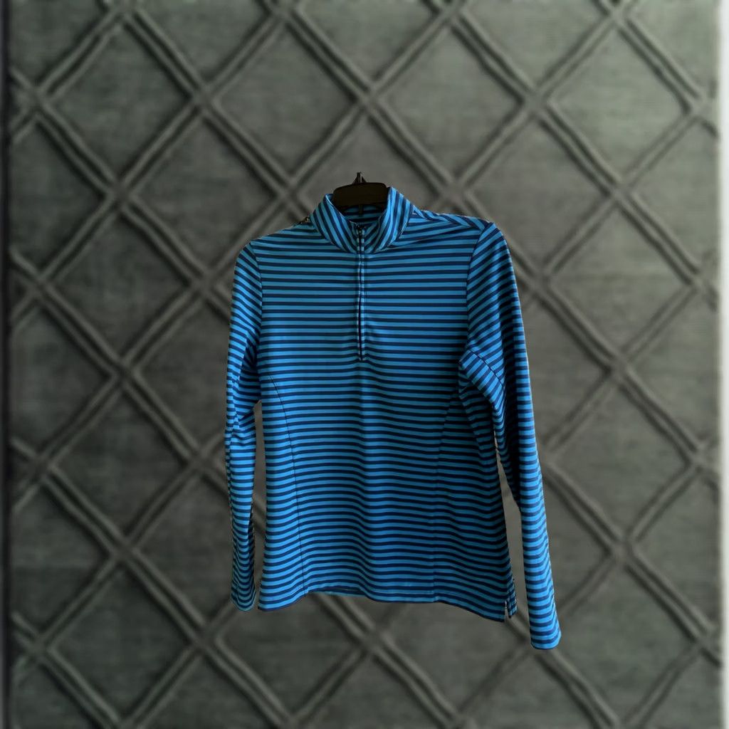 Peter Millar Peter Millar Pullover Shirt Women S Blue 1/4 Zip Perth Performance Golf Jacket Size S / US 4 / IT 40 - 1 Thumbnail