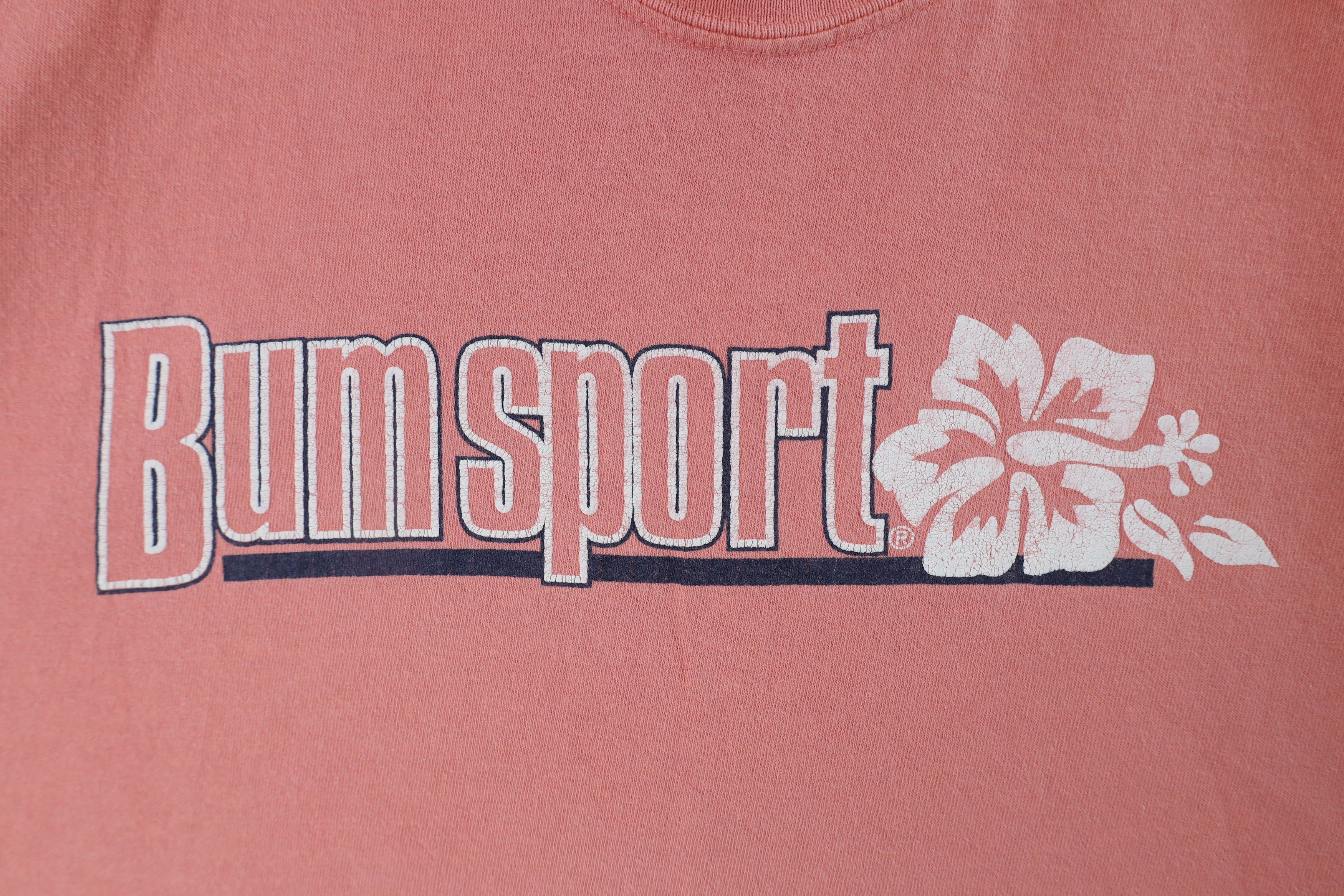Vintage Vintage 90s Bum Equipment Spell Out Bum Sport Flower T-Shirt Size L / US 10 / IT 46 - 4 Thumbnail
