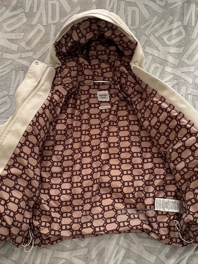 Hermes Hermes Short down jacket, bread style, beige Size XS / US 0-2 / IT 36-38 - 3 Thumbnail
