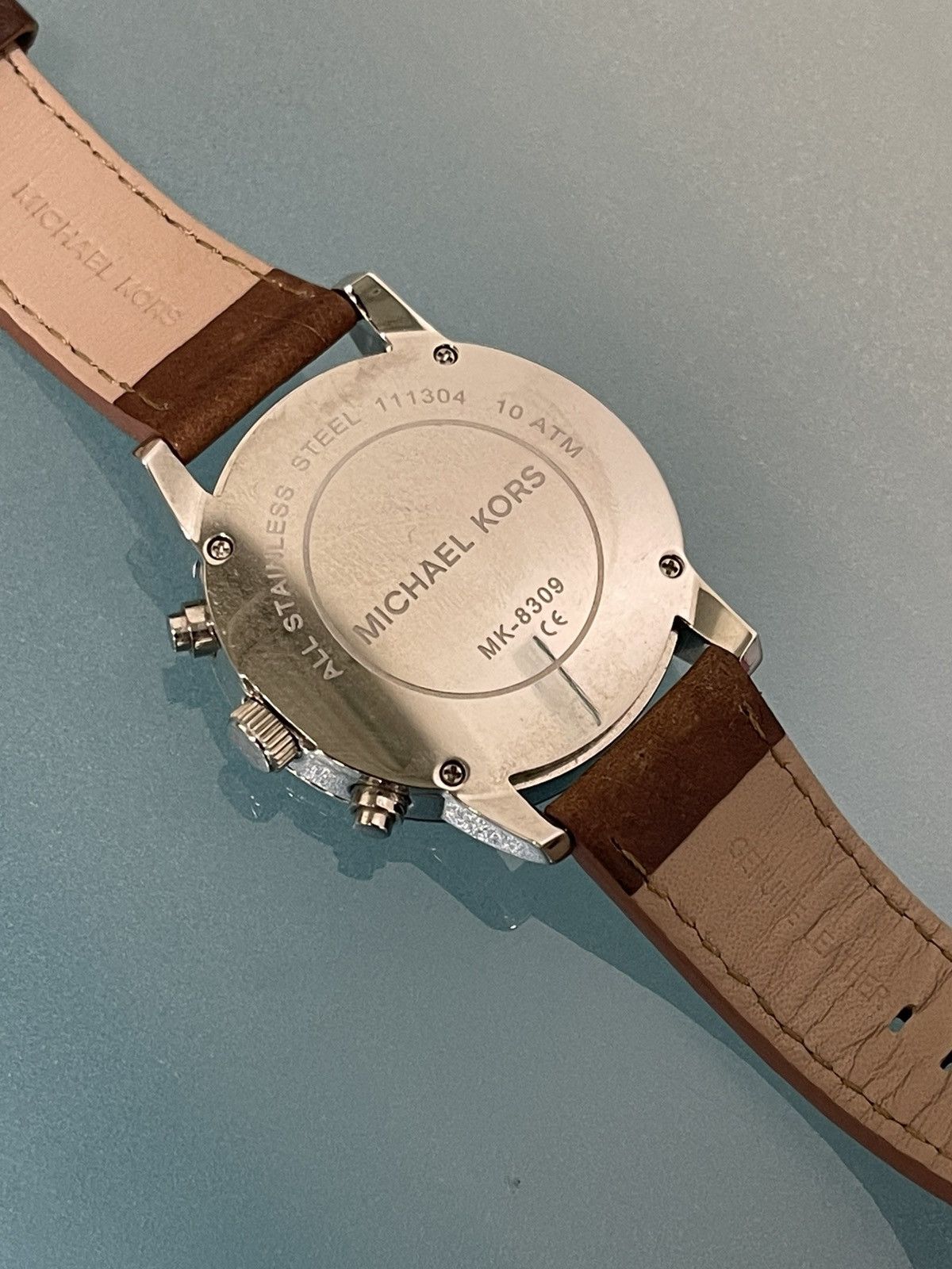 Michael Kors Michael Kors 43mm MK8309 Scout Chronograph Leather Watch Size ONE SIZE - 6 Thumbnail