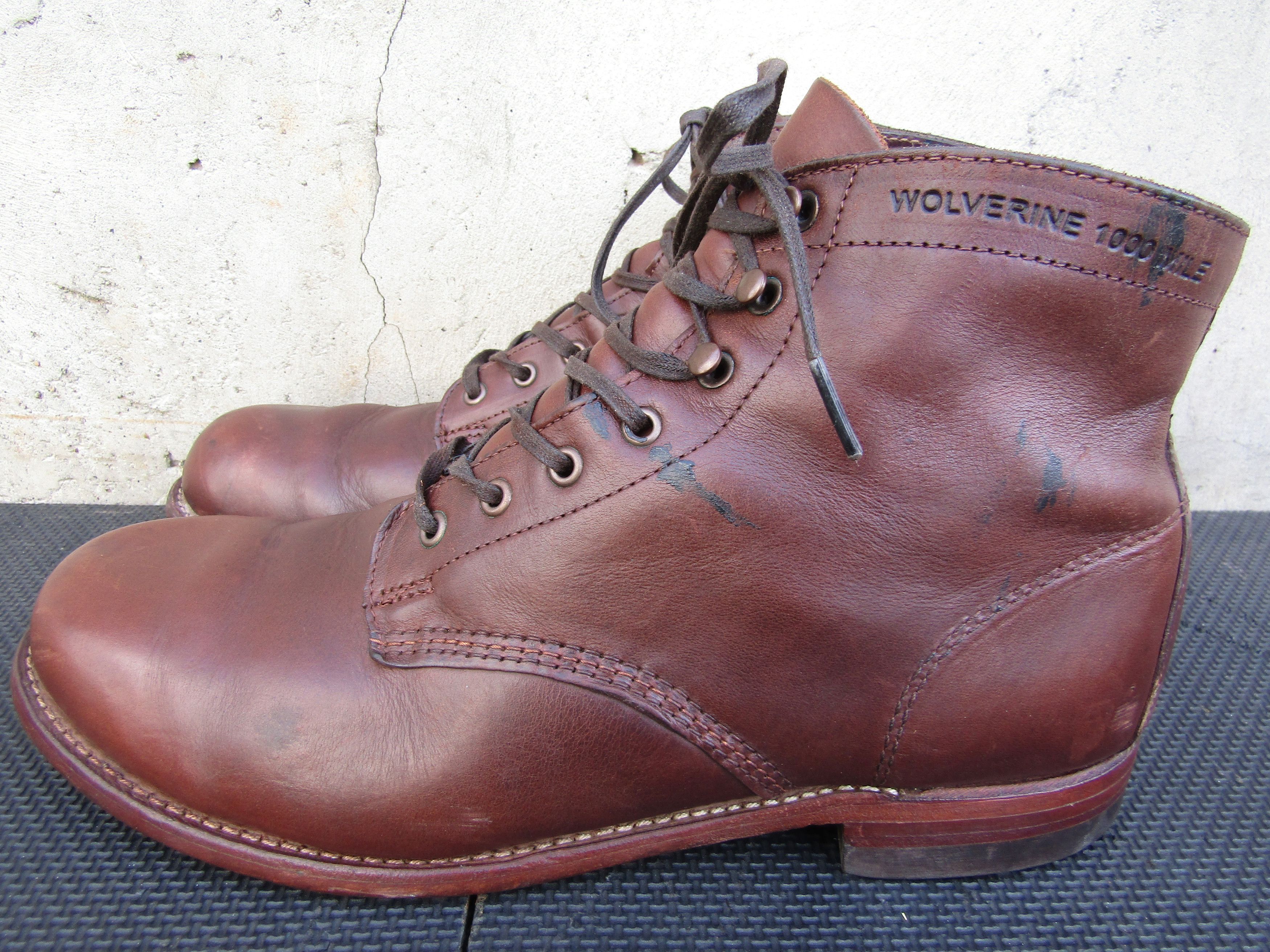 Wolverine Wolverine 1000 Miles Brown Lace Up Leather Boots Made In Usa Size US 10 / EU 43 - 8 Thumbnail