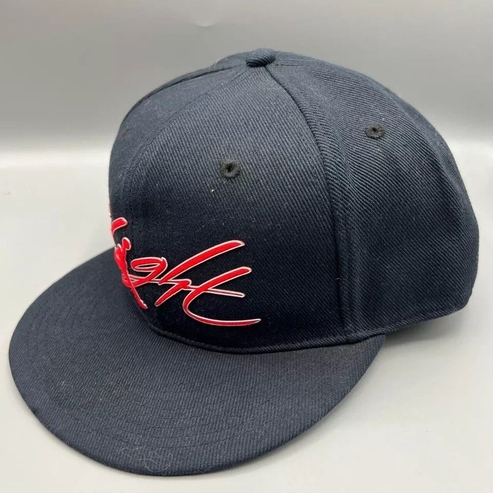 Jordan Brand Air Jordan Flight Hat Men 7 1/4 Navy Blue Jumpman Fitted Cap Size ONE SIZE - 2 Thumbnail
