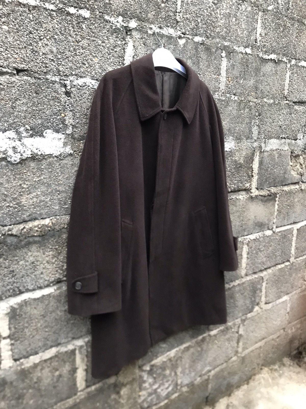 Japanese Brand 🔥Gladan By Blue Rock Brown Wool Long Coat Size US L / EU 52-54 / 3 - 2 Thumbnail