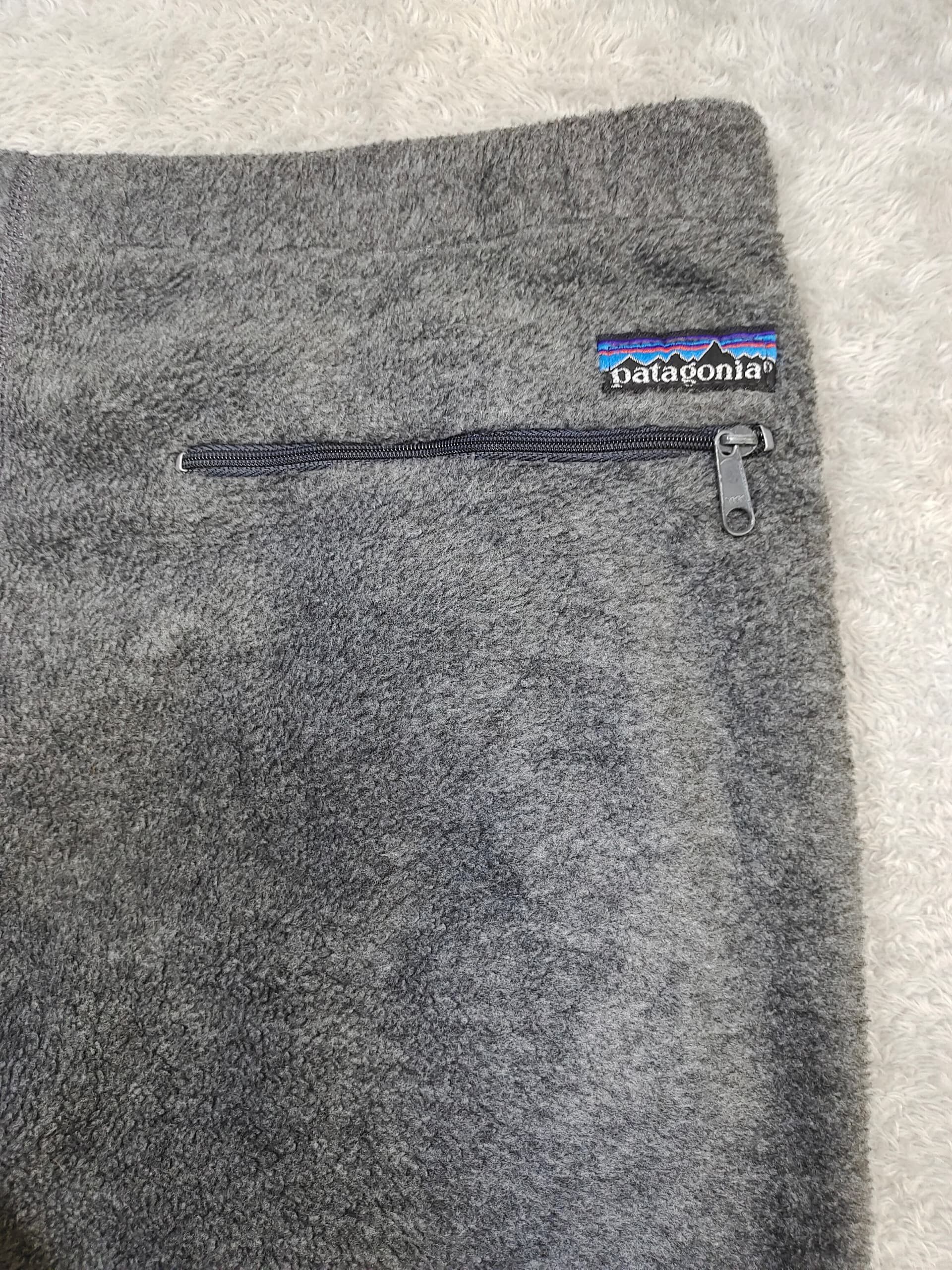 Patagonia Patagonia Synchilla Fleece Pants, Heather Grey USA Made Size 32" / US 10 / IT 46 - 7 Thumbnail