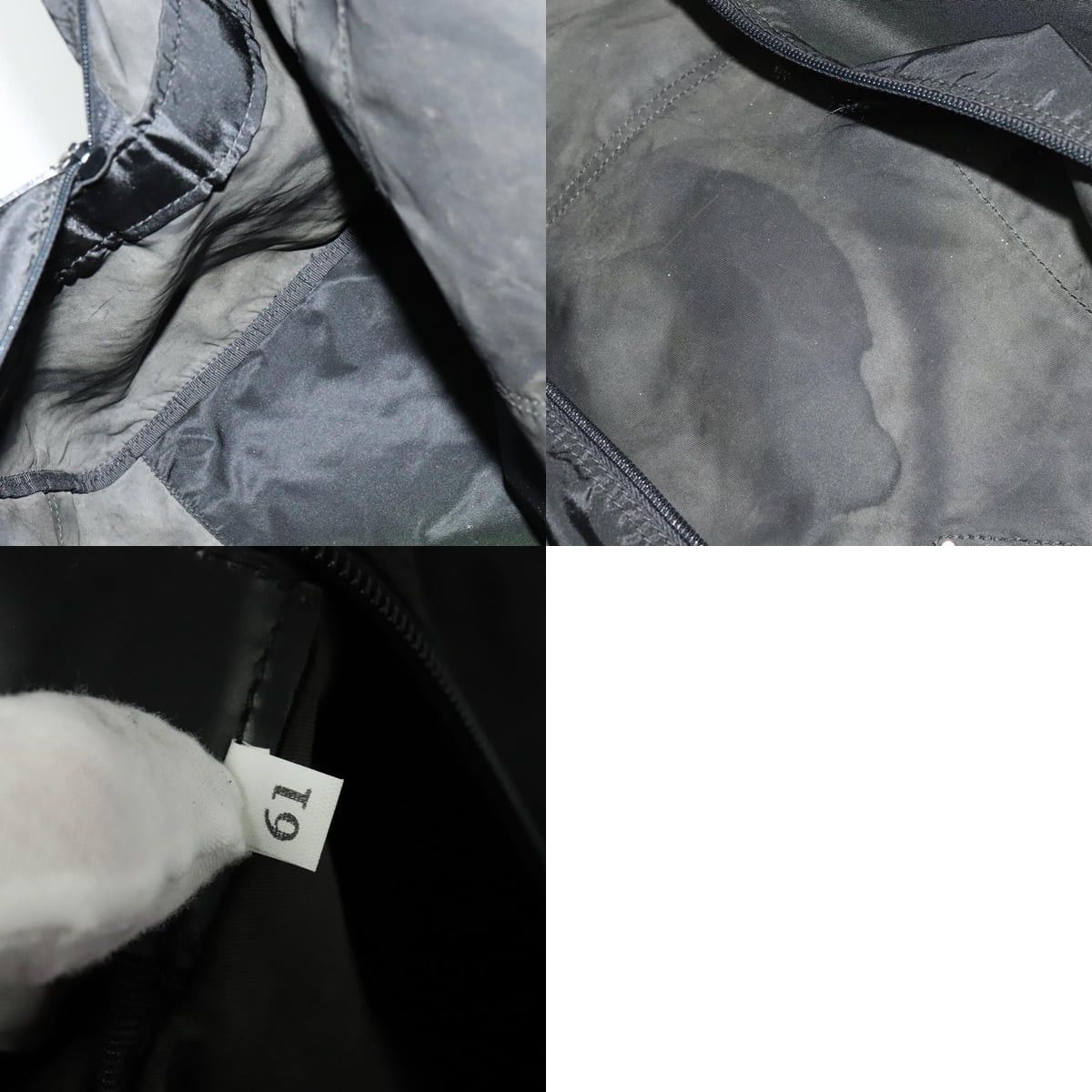 Prada PRADA Boston Bag Nylon Black Silver Size ONE SIZE - 12 Thumbnail