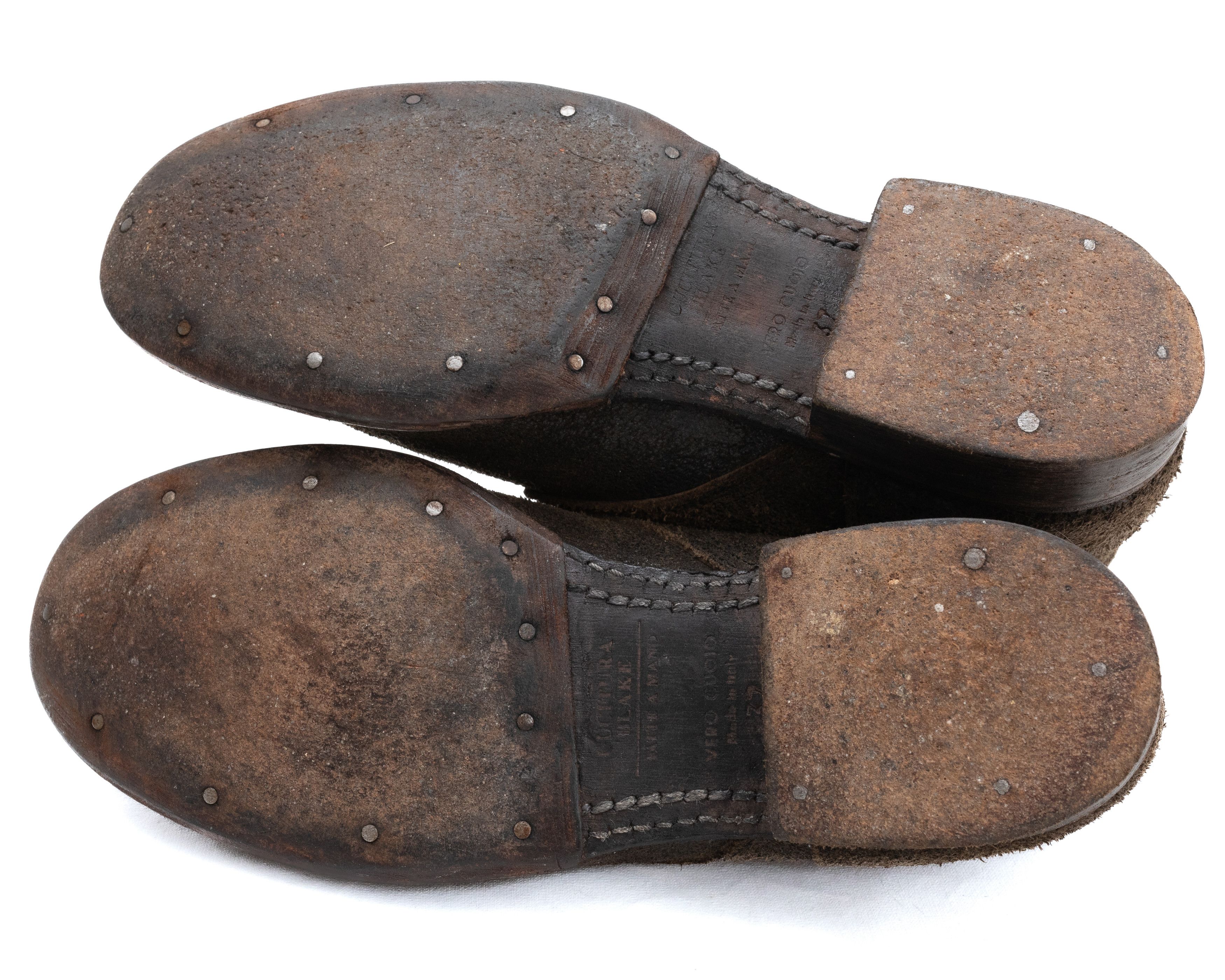 10sei0otto *No Tariff* DIECISEIZEROOTTO Reversed Leather Ankle Boots Size US 7 / IT 37 - 6 Thumbnail