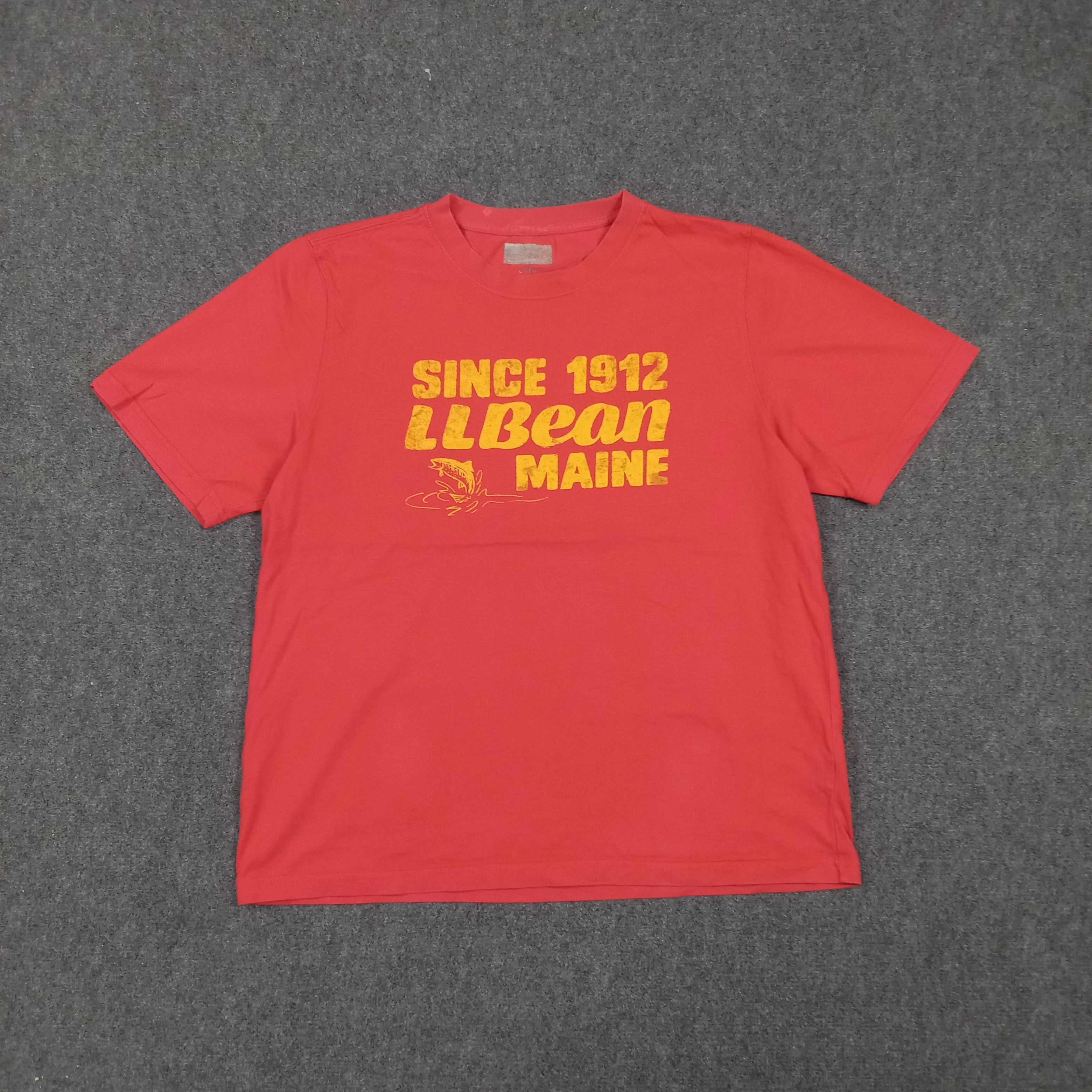 L.L. Bean L.L.Bean Maine Since 1912 Fishing Tshirt C276N55 Size US L / EU 52-54 / 3 - 1 Thumbnail