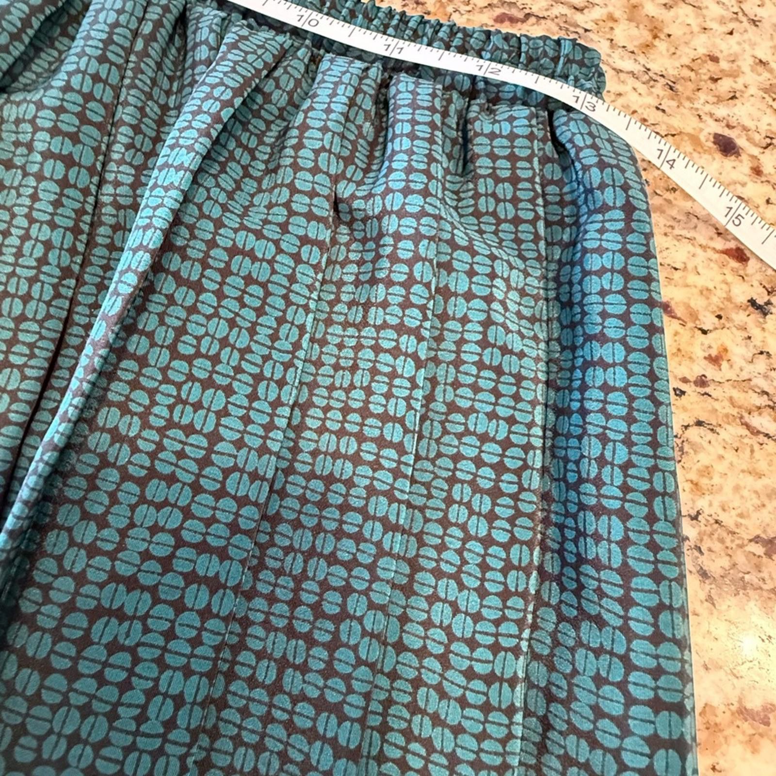 Other Leslie Fay vintage green black pleated midi skirt SZ 8 Size 30" / US 8 / IT 44 - 5 Thumbnail