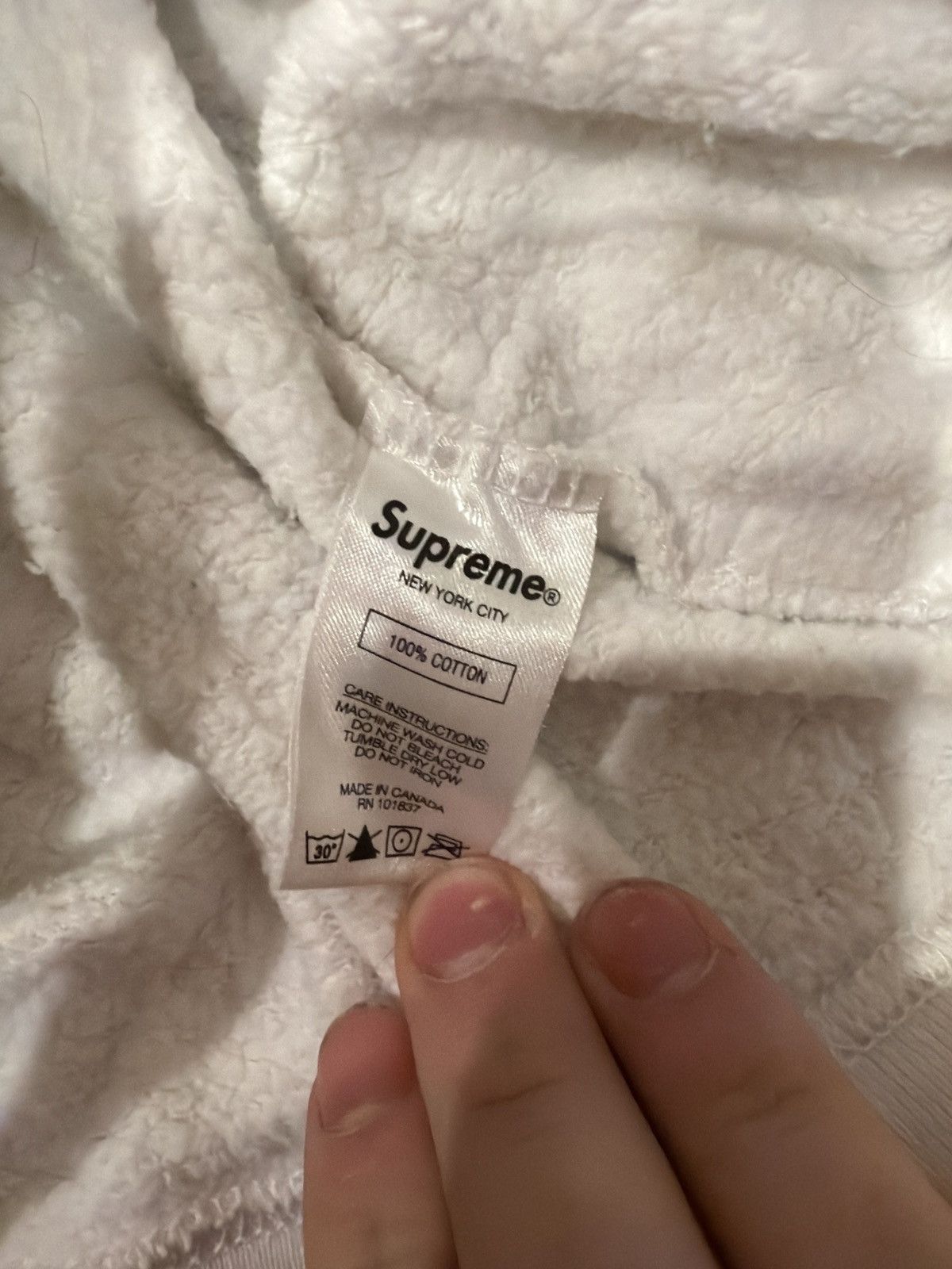 Supreme Supreme piping logo hooded sweatshirt white purple Size US L / EU 52-54 / 3 - 3 Thumbnail