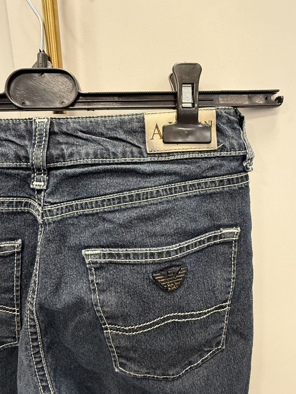 Armani Armani Jeans Dark Wash Slim Jeans Size 25" / US 0 / IT 36 - 4 Thumbnail