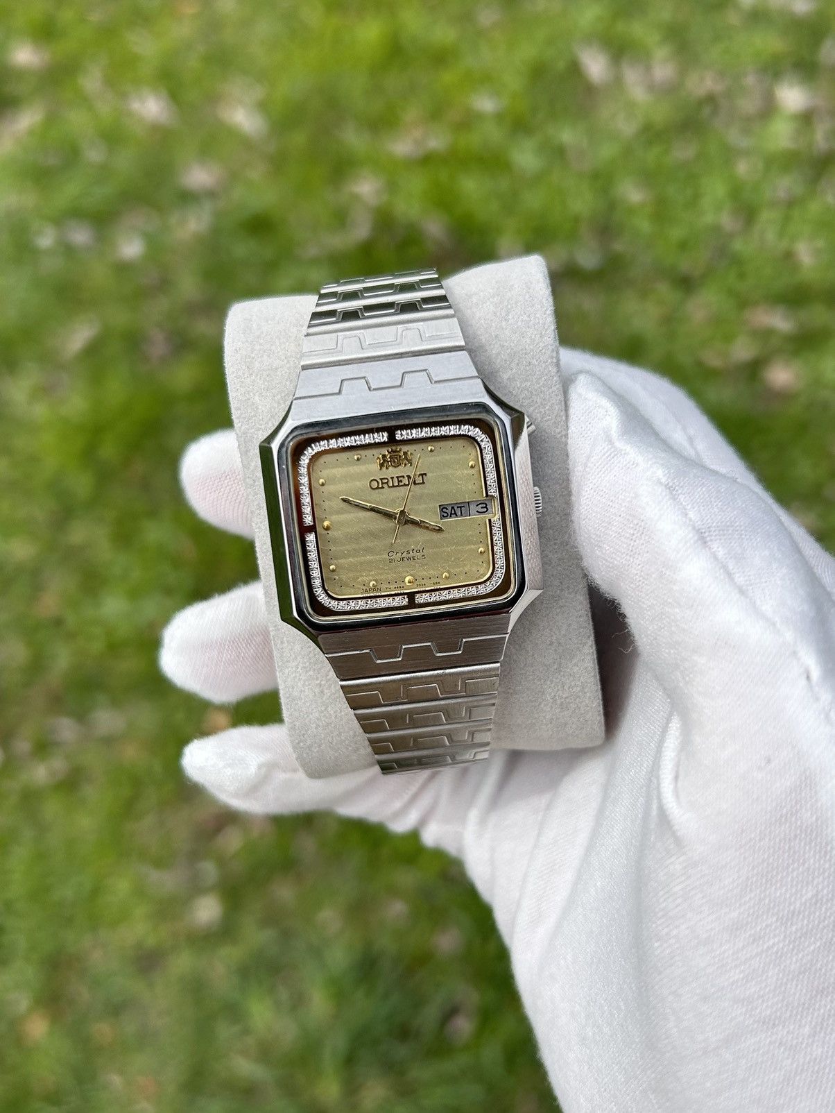 Orient 3 Stars Watch Automatic Mechanical Japan 2000's in Silver, Men's