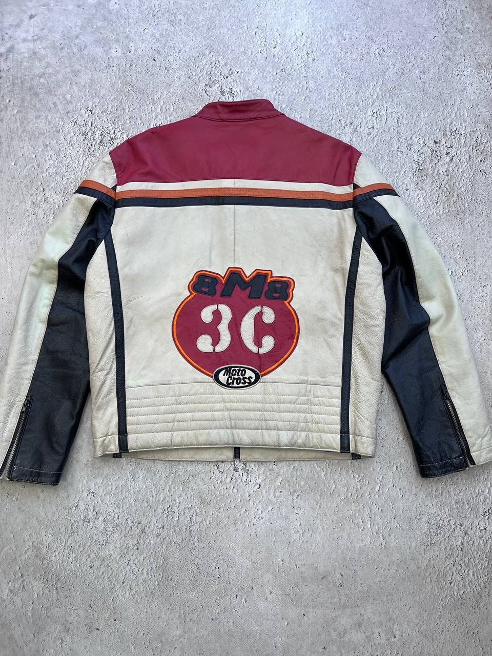 Vintage Vintage Y2K Racing Moto Leather Jacket Size US M / EU 48-50 / 2 - 10 Thumbnail