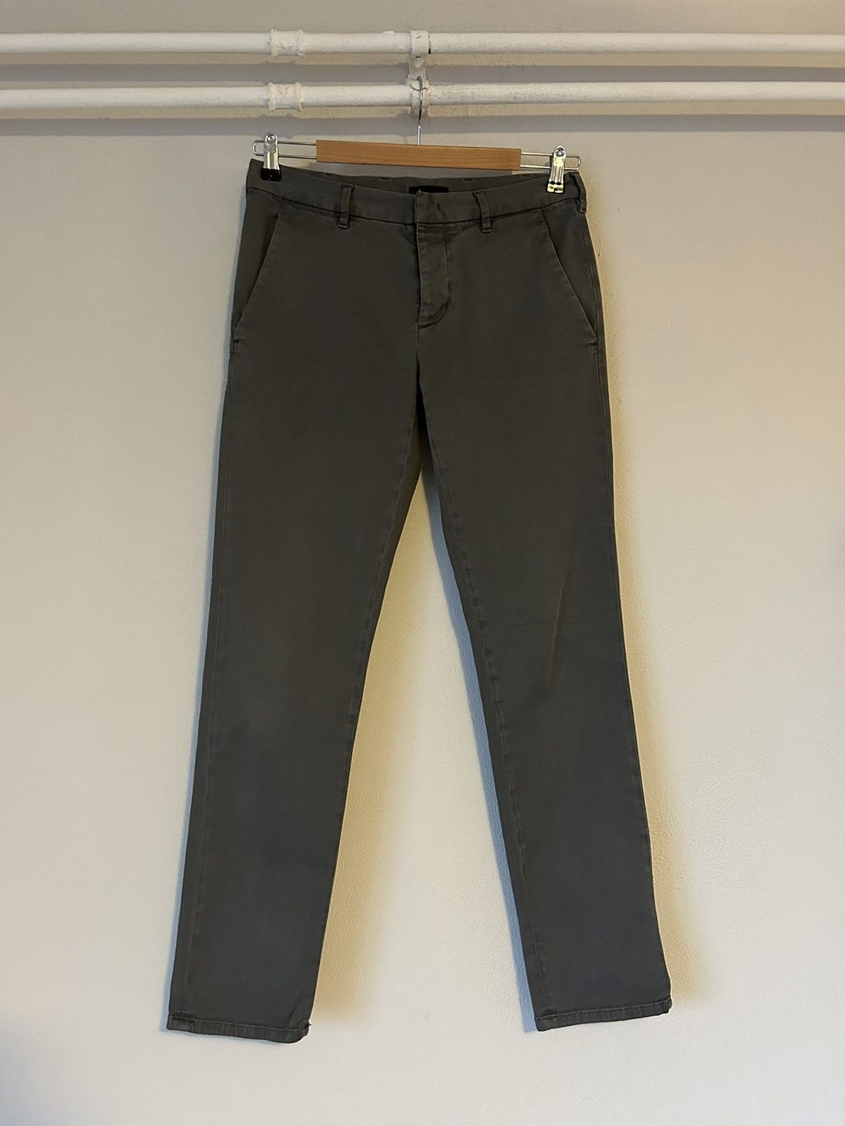 Prada Prada Grey Stretch Cotton Chino Trousers - Size 30 Size US 30 / EU 46 - 2 Thumbnail