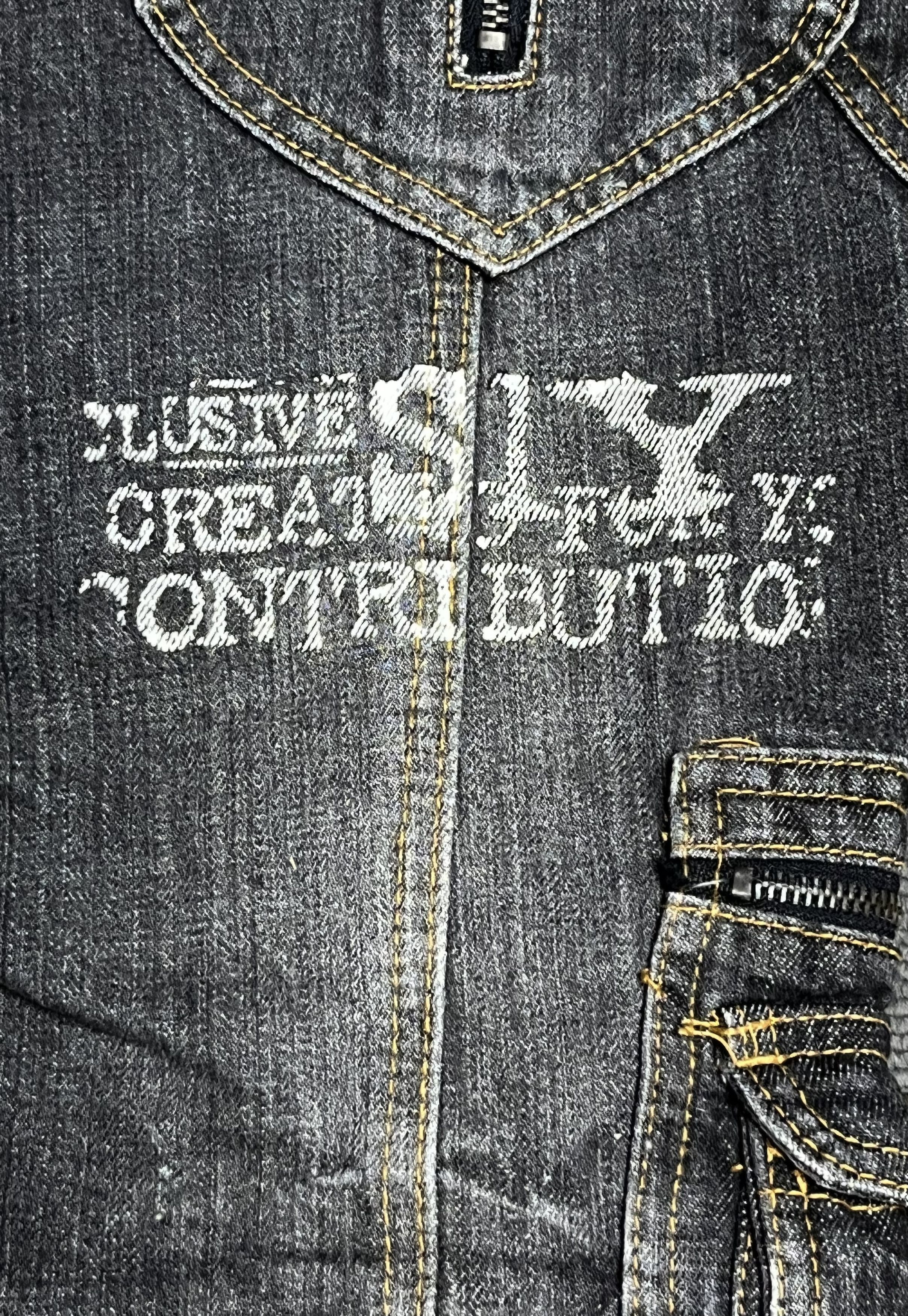 Japanese Brand × Seditionaries LAST CALL🔥EVOLUTION Punk Poems Multipocket Flare Denim Size US 31 - 17 Thumbnail