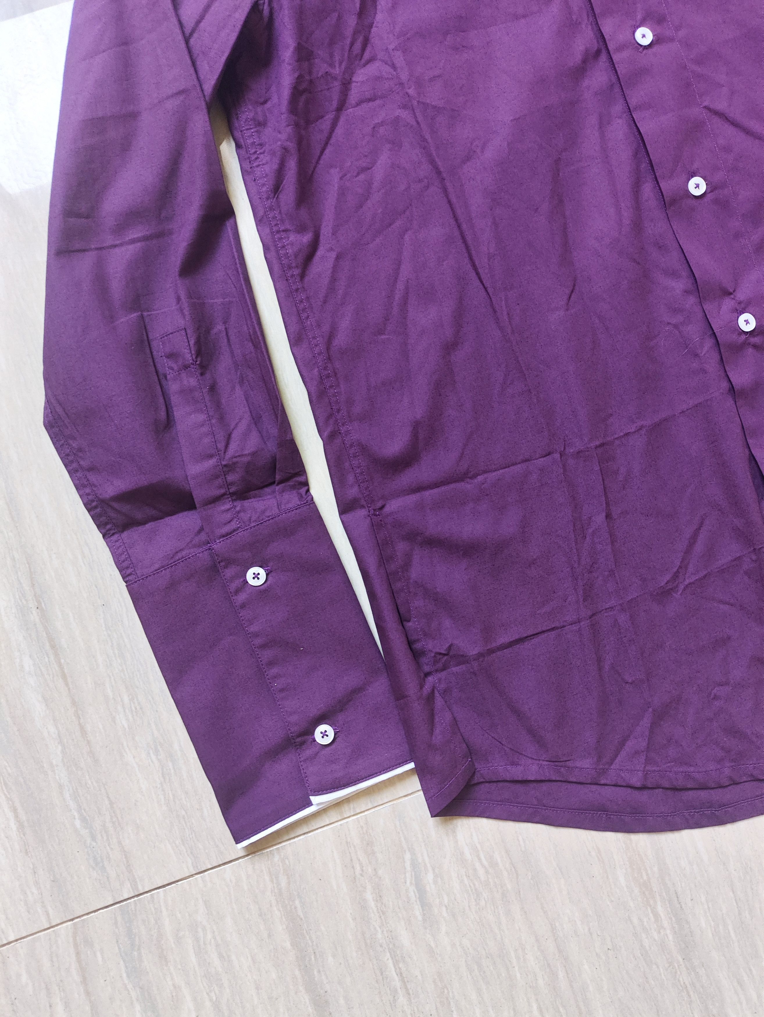 AW18 Dracula Collar Royal Purple Shirt