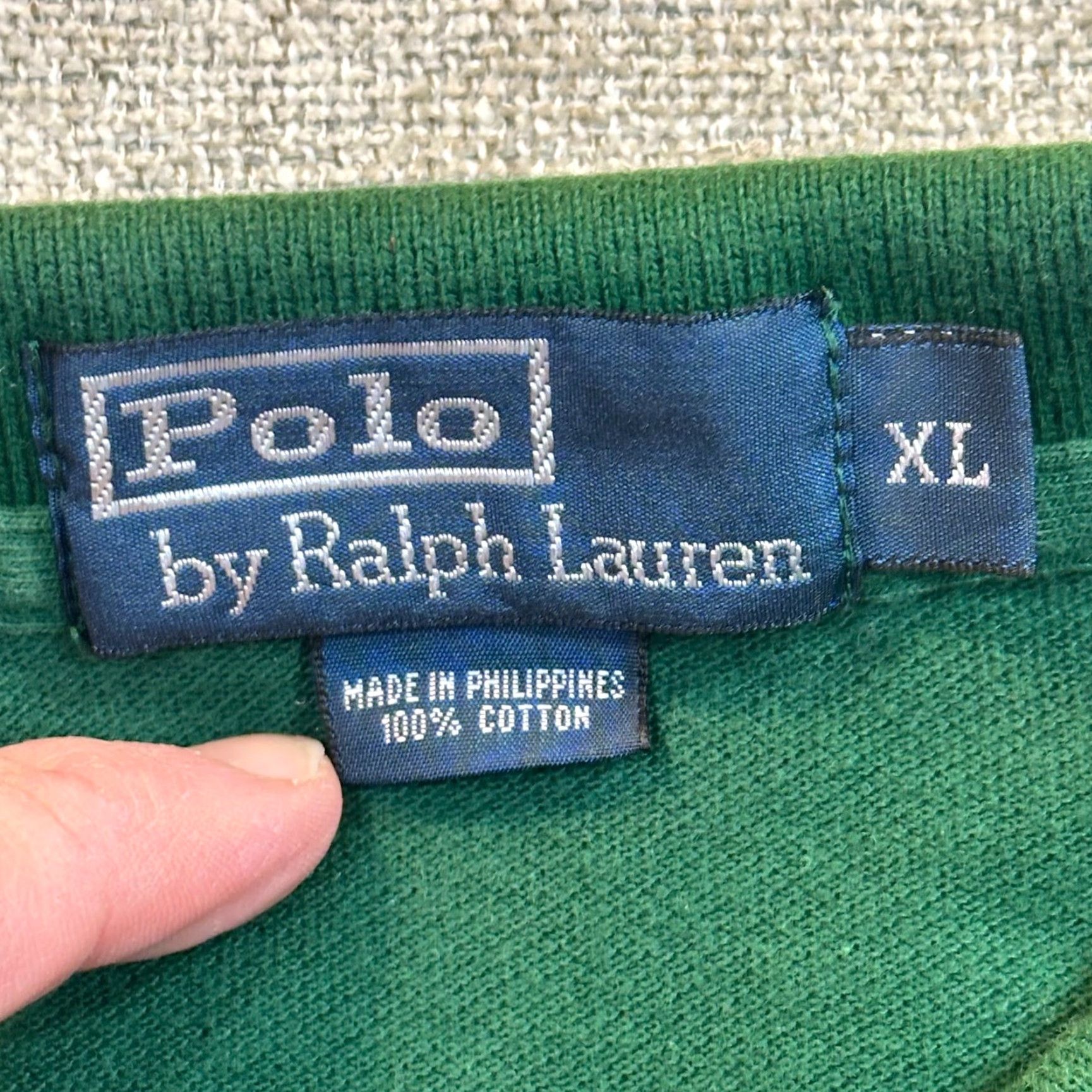 Ralph Lauren Polo by Ralph Lauren Mens XL Green With Yellow Pony Soft Cotton Shirt Size US XL / EU 56 / 4 - 5 Thumbnail