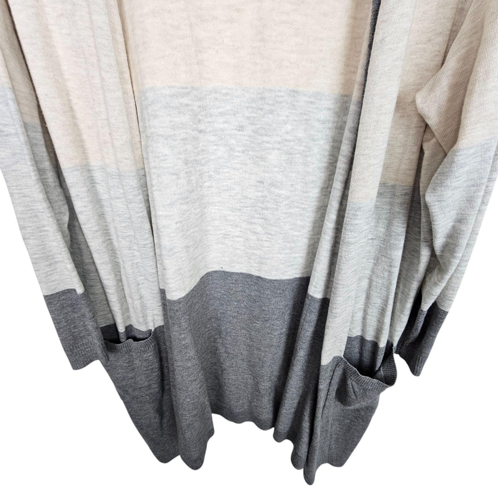 Torrid Torrid Colorblock Cardigan Sweater Open Front 2X Minimalist Size 3XL / US 20-22 - 4 Thumbnail