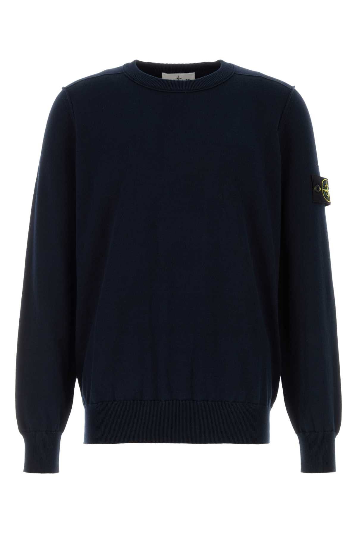 Stone Island Midnight Blue Cotton Sweater Size US L / EU 52-54 / 3 - 1 Thumbnail