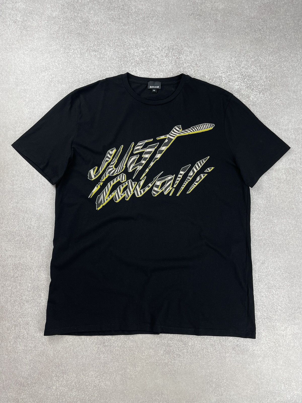Just Cavalli × Roberto Cavalli Just Cavalli Regular Fit Logo T-Shirt Size US XXL / EU 58 / 5 - 1 Thumbnail