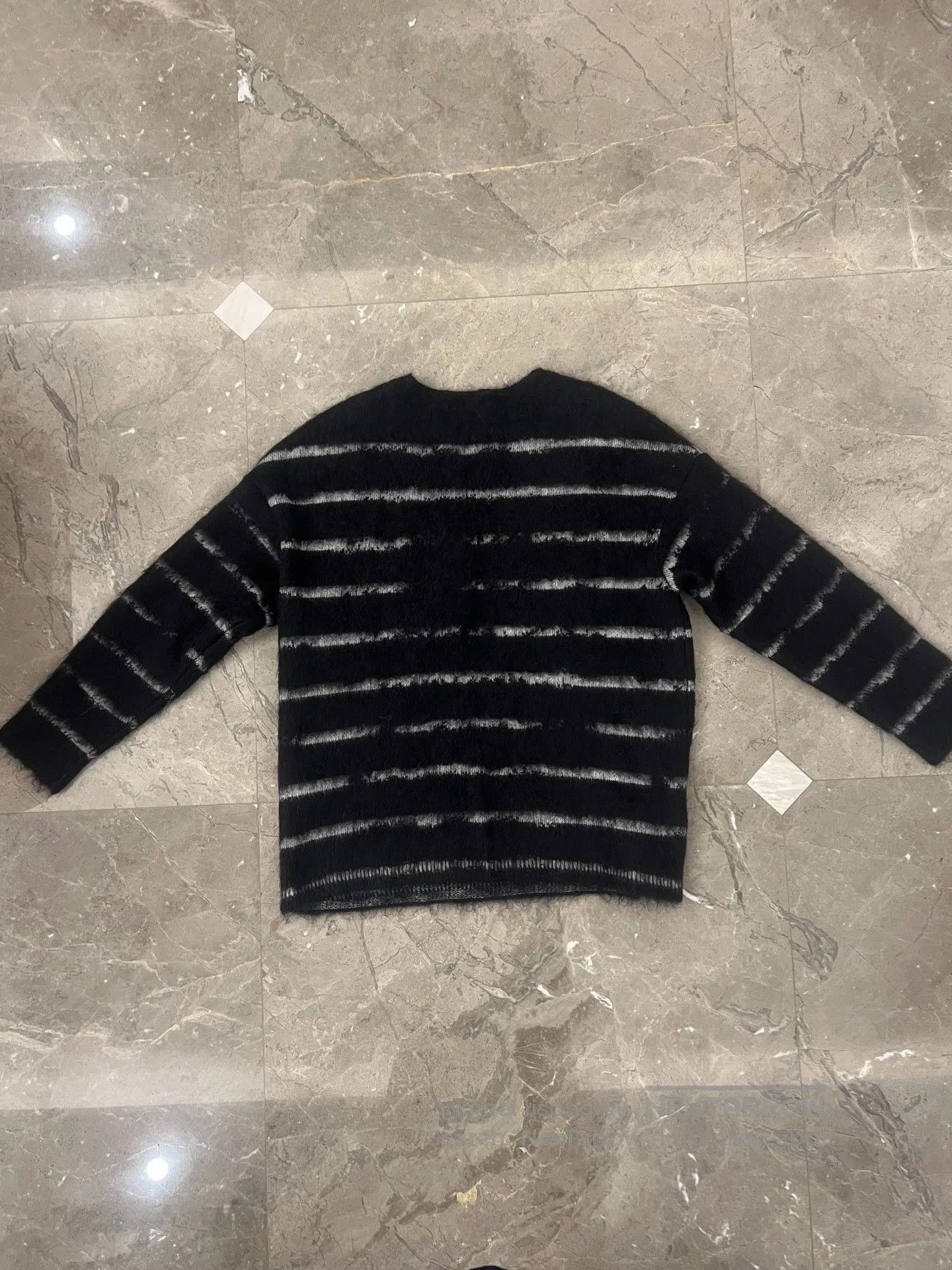 Saint Laurent Paris Saint Laurent Striped Mohair Sweater. Size US M / EU 48-50 / 2 - 4 Thumbnail