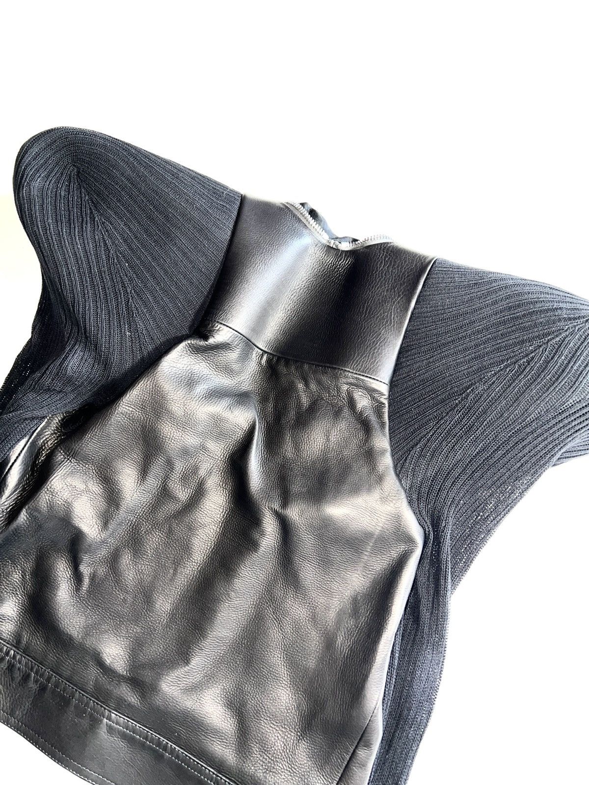 Rick Owens PHLEGETHON SS21 Calf leather Big shoulder Biker Jacket Size S / US 4 / IT 40 - 3 Thumbnail