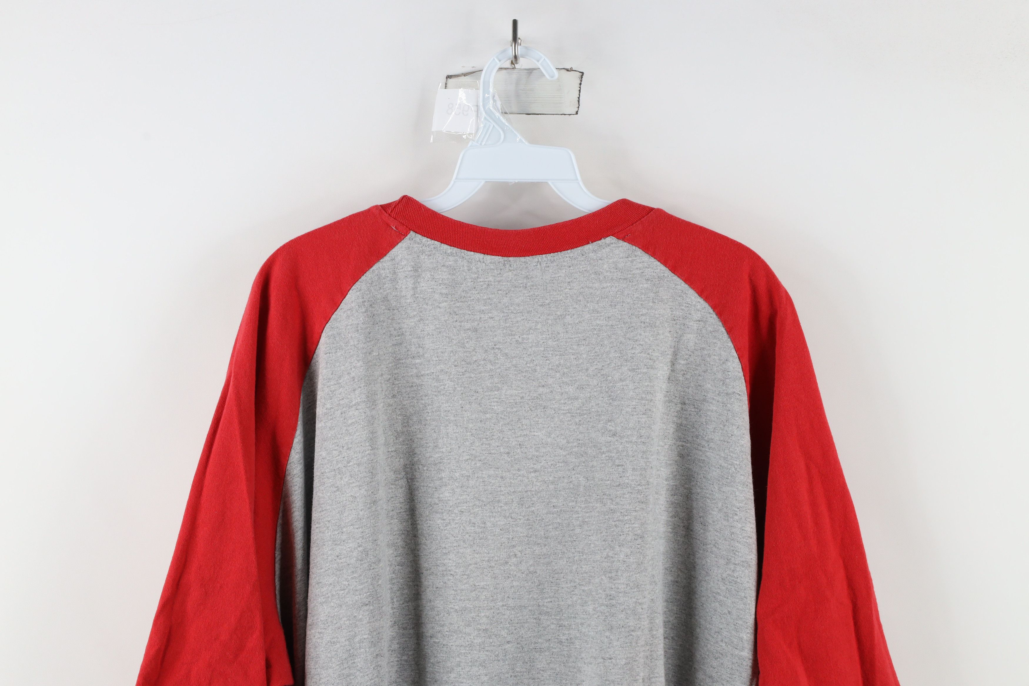 Nike × Vintage Vintage Nike Swoosh Ohio State University Raglan T-Shirt Size US XXL / EU 58 / 5 - 10 Thumbnail