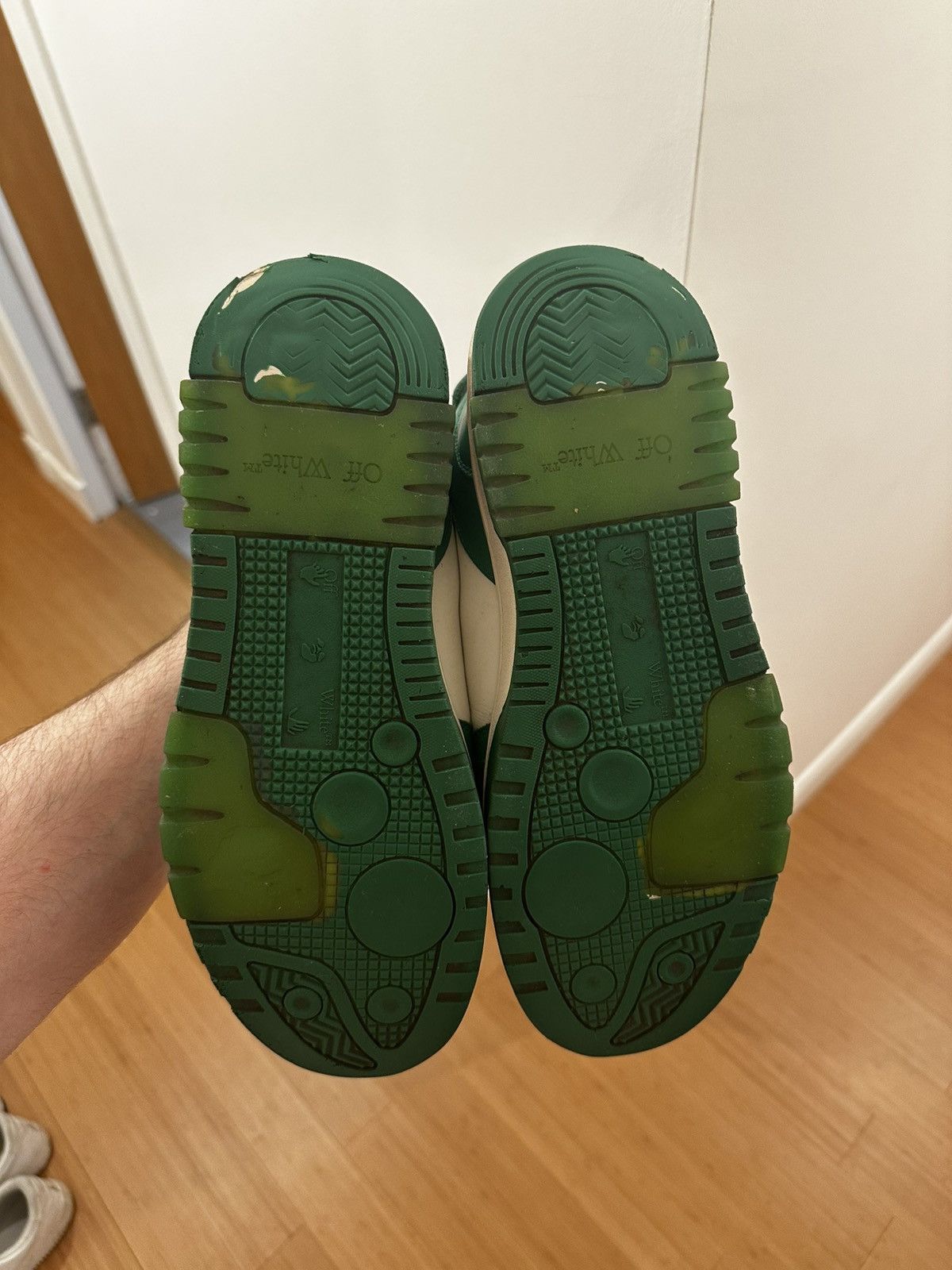 Off-White Off-White Out of Office Leather Sneakers Size US 9 / EU 42 - 7 Thumbnail