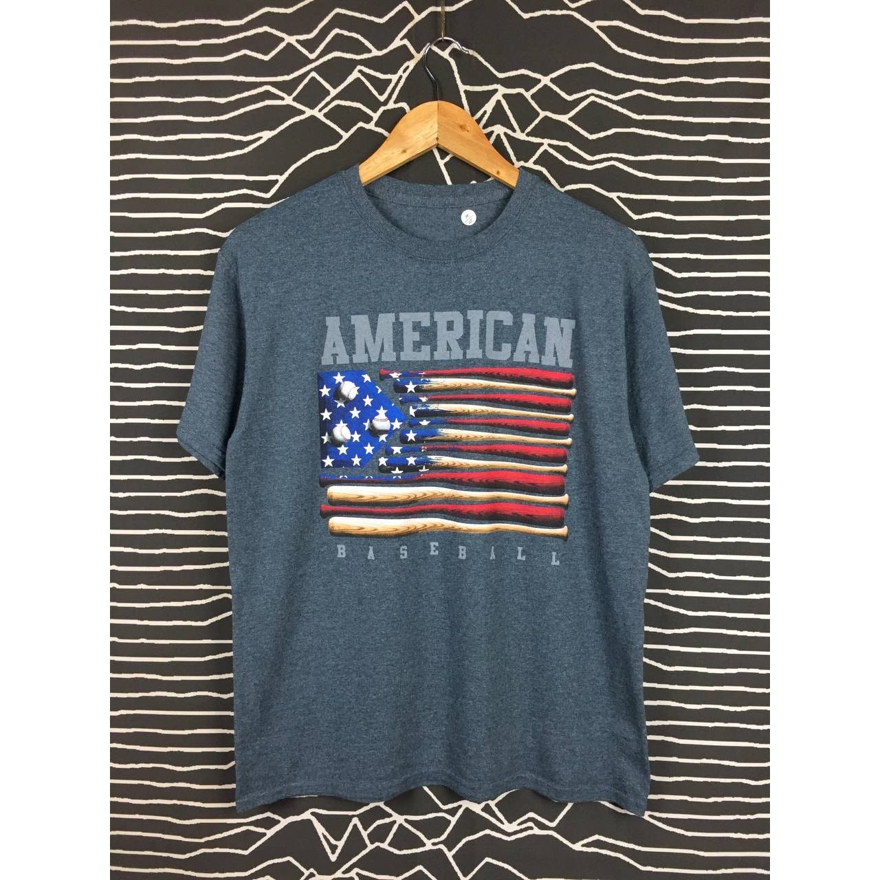 Other American Baseball American Flag Baseball Bat Graphic Tee Size US M / EU 48-50 / 2 - 1 Thumbnail