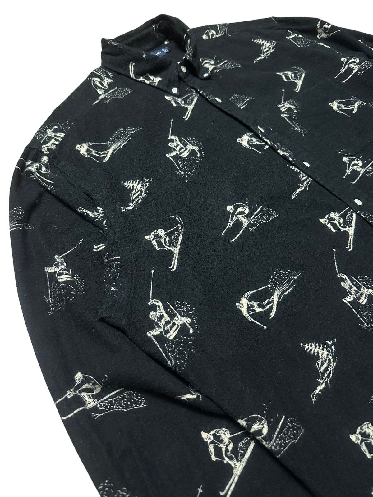 RARE ‼️ Ralph Lauren Ski Over Print Flannel Shirts