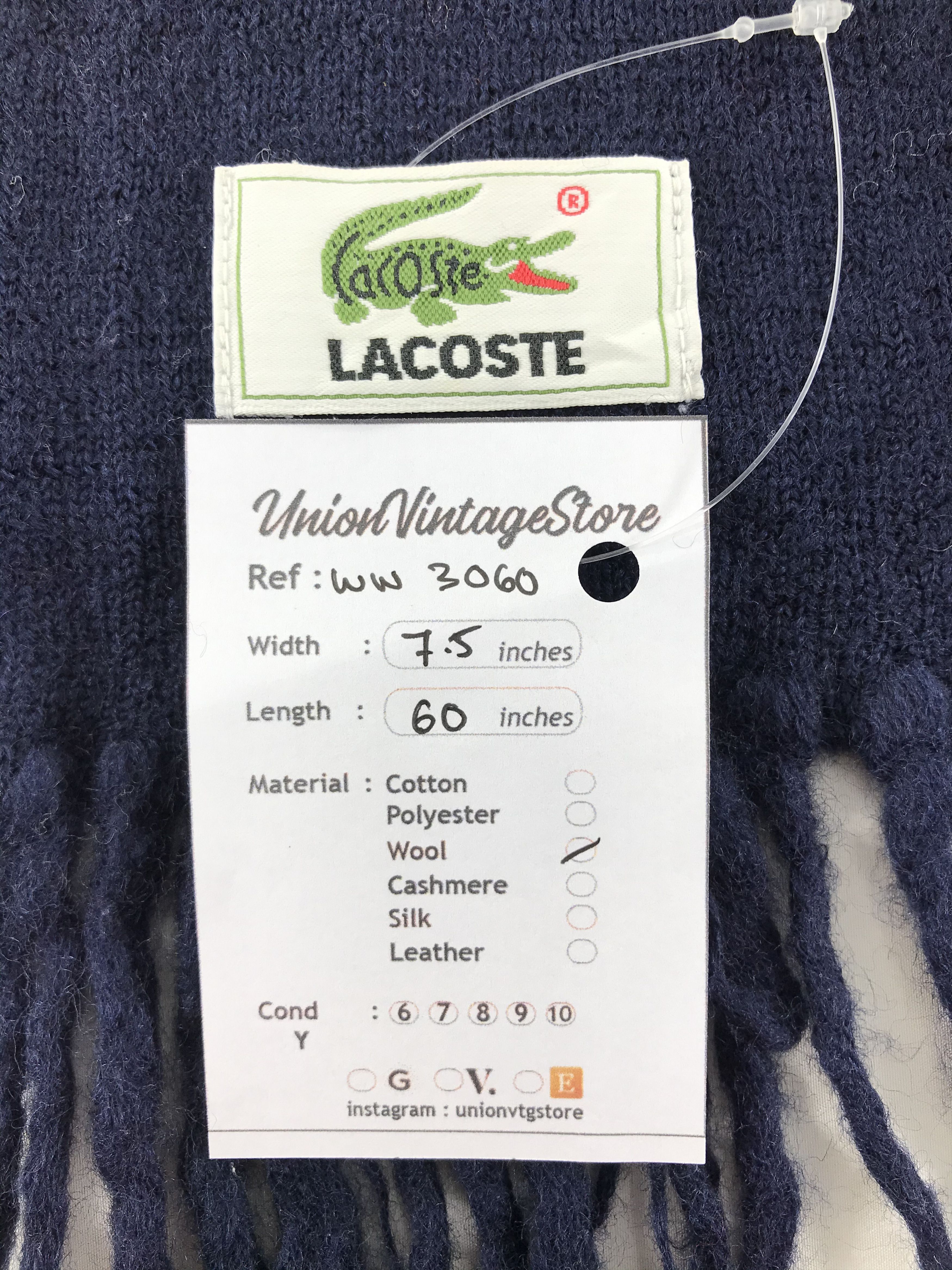 Lacoste Lacoste Scarf / Muffler / Neckwear - WW3060 Size ONE SIZE - 5 Thumbnail