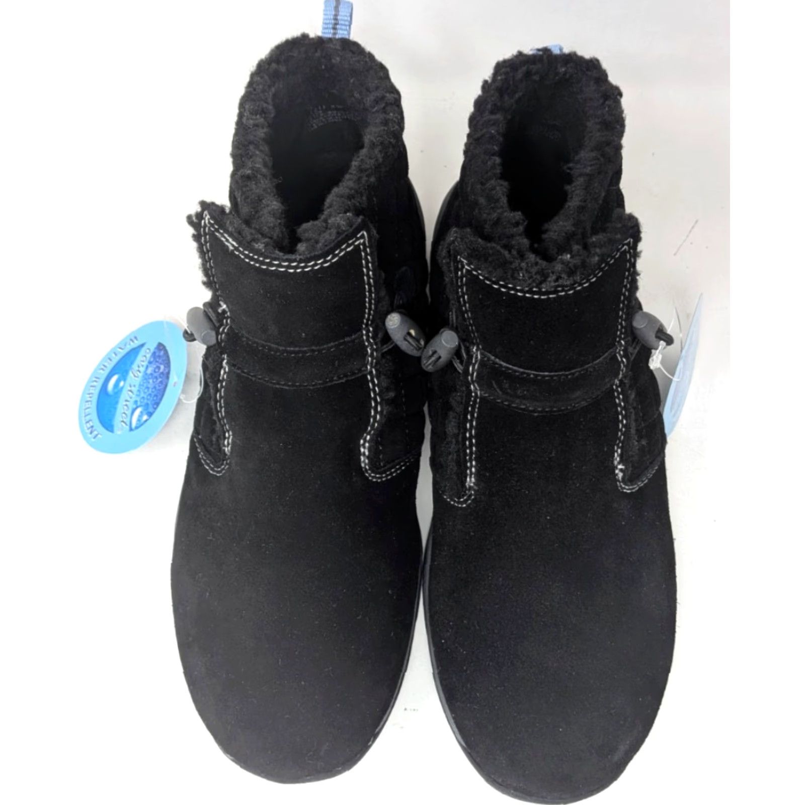 Vintage Easy Street Sport Felicia Wide 8 W Womens Black Suede Booties Boots Bootie Shoe NWT Size US 8 / IT 38 - 6 Thumbnail