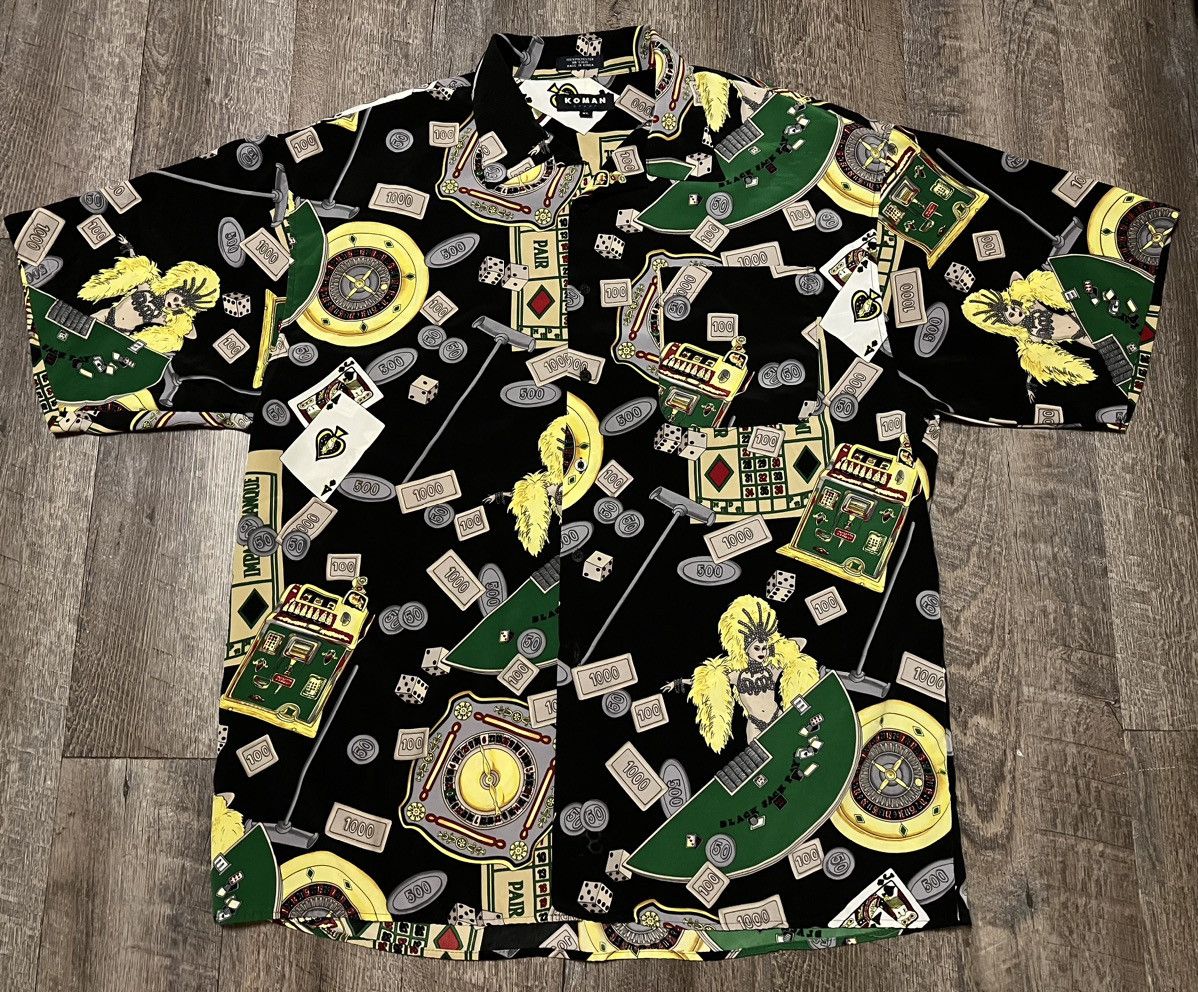 Vintage Vintage Casino Roulette Craps Hawaiian Shirt size XL Size US XL / EU 56 / 4 - 1 Thumbnail