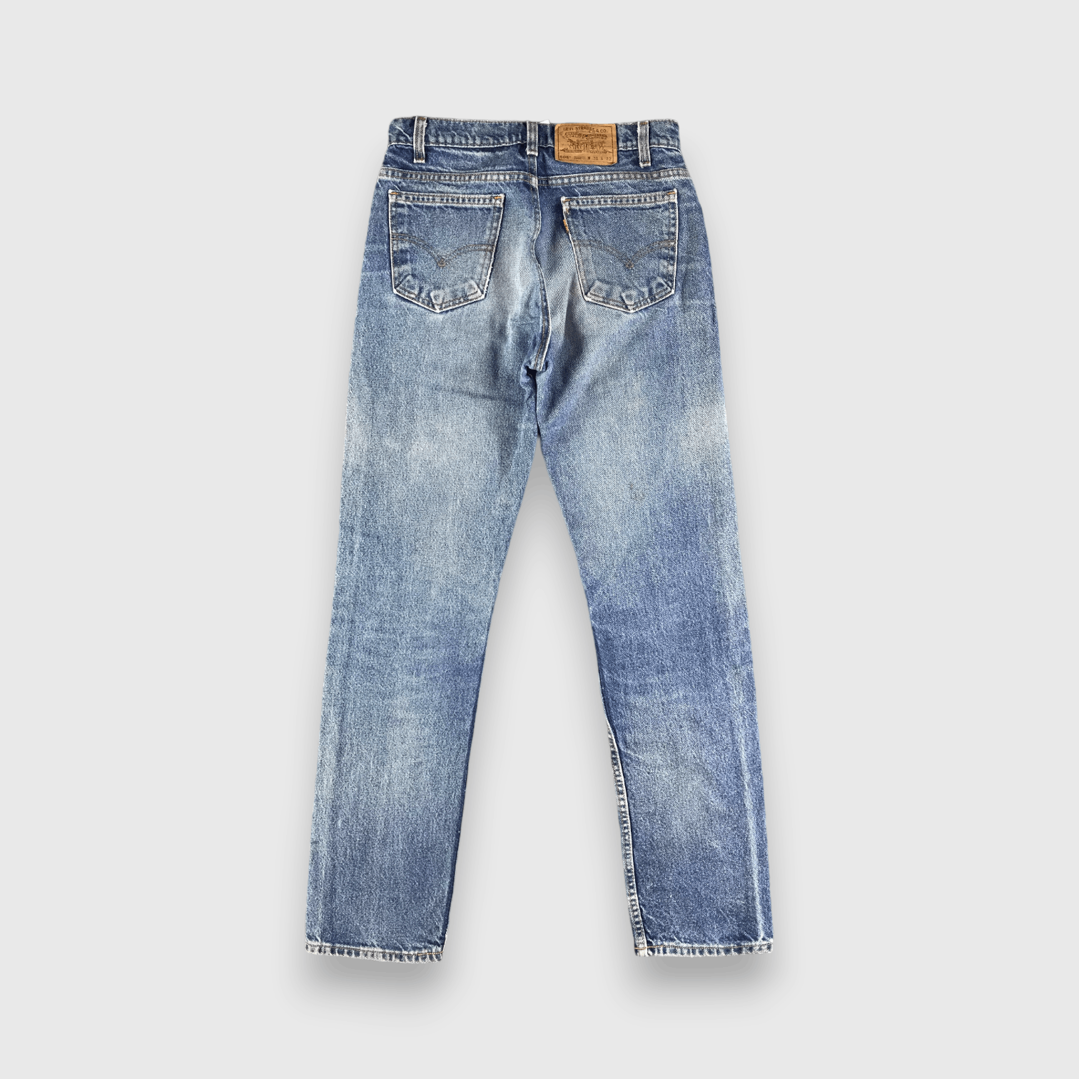 Levi's Vintage 90s Blue Wash Levis 505 Orange Tab Jeans-J2995 Size US 30 / EU 46 - 2 Thumbnail