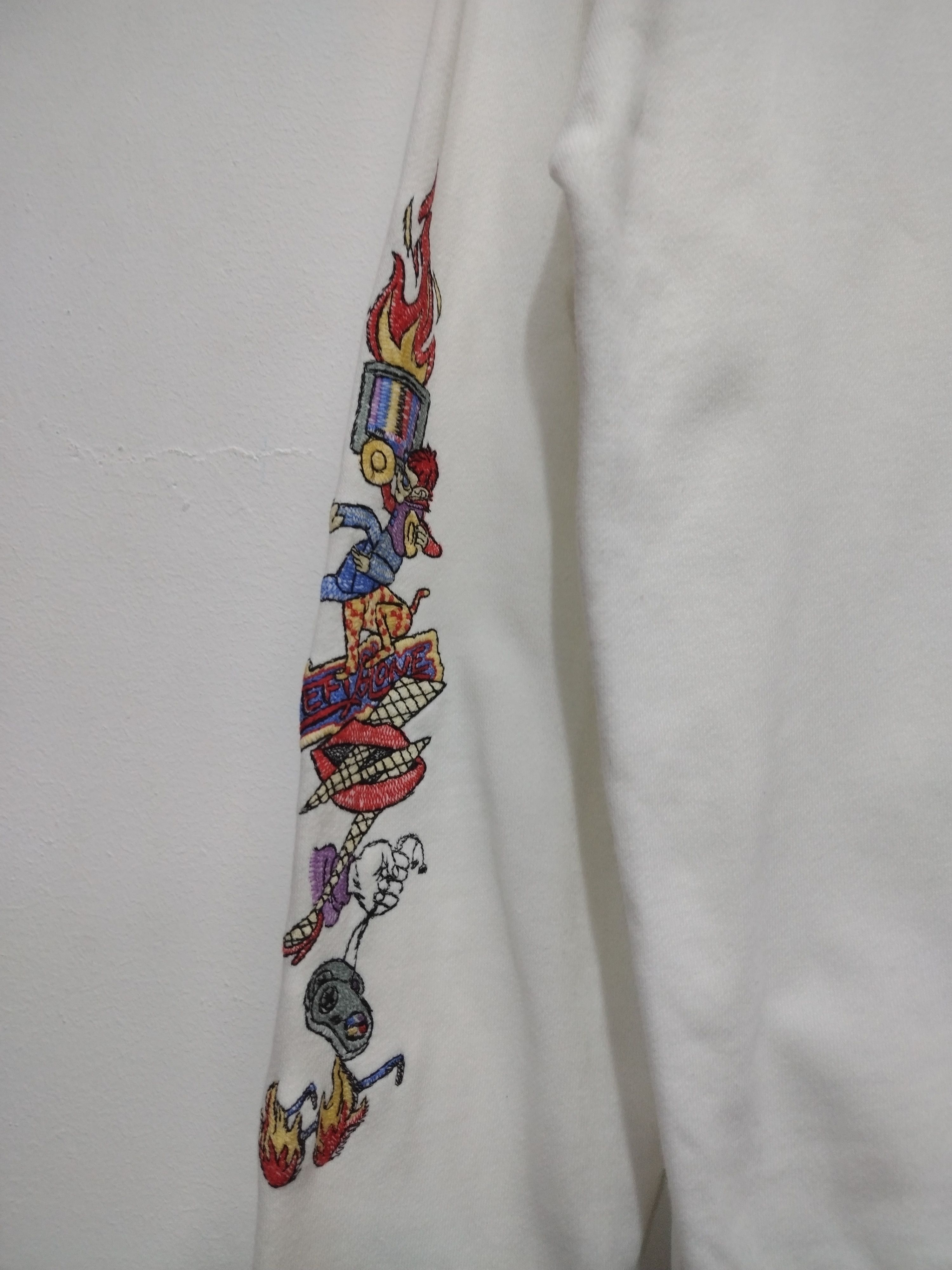 Japanese Brand Awesome Left Alone embroidered crewneck sweatshirt Size US L / EU 52-54 / 3 - 6 Thumbnail