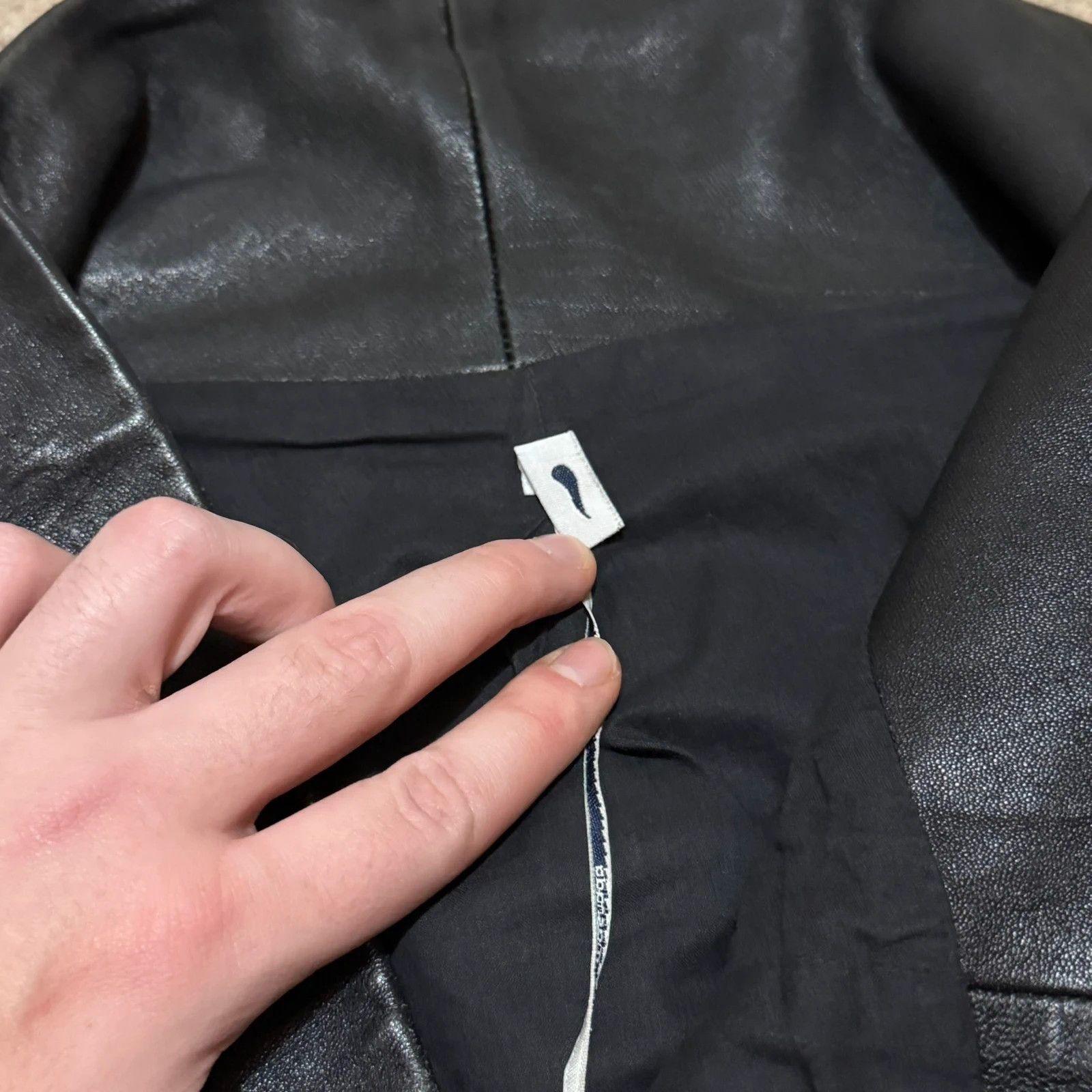 Masnada Masnada asymmetrical zip leather jacket Size S / US 4 / IT 40 - 6 Thumbnail