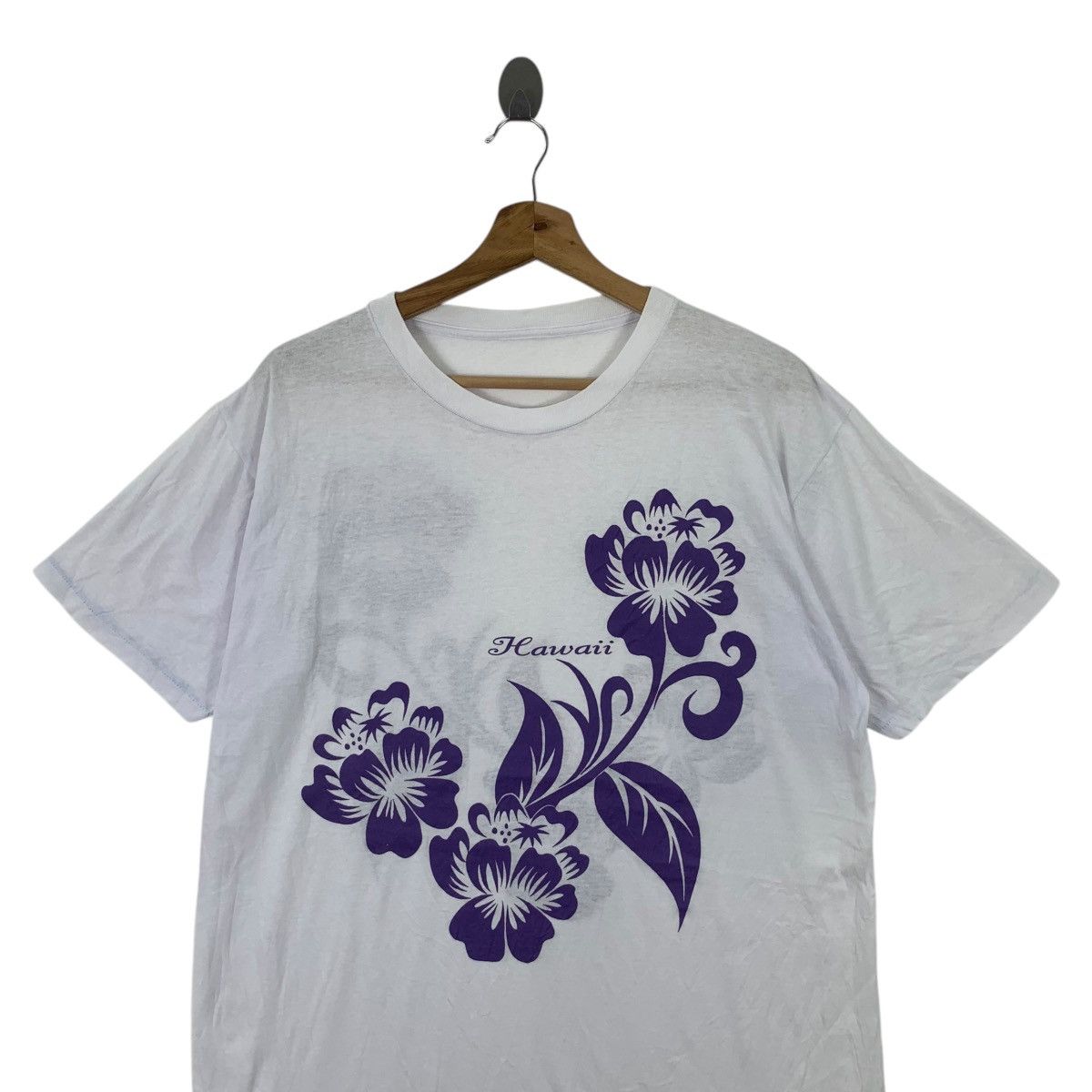 Vintage Vintage 90’ HAWAII FLOWER HIBISCUS Single Stitches Size M / US 6-8 / IT 42-44 - 2 Thumbnail