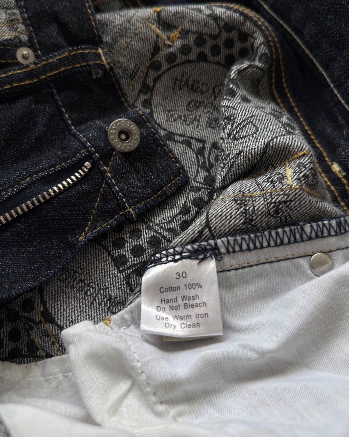 Stussy VINTAGE 00s STUSSY STRAIGHT JEANS Size US 30 / EU 46 - 11 Thumbnail