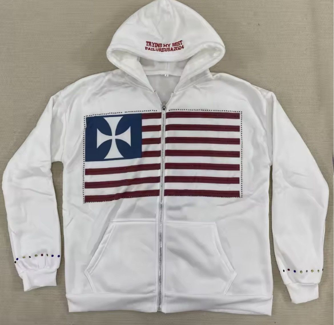 Other White American Flag hoodie Size US L / EU 52-54 / 3 - 2 Thumbnail