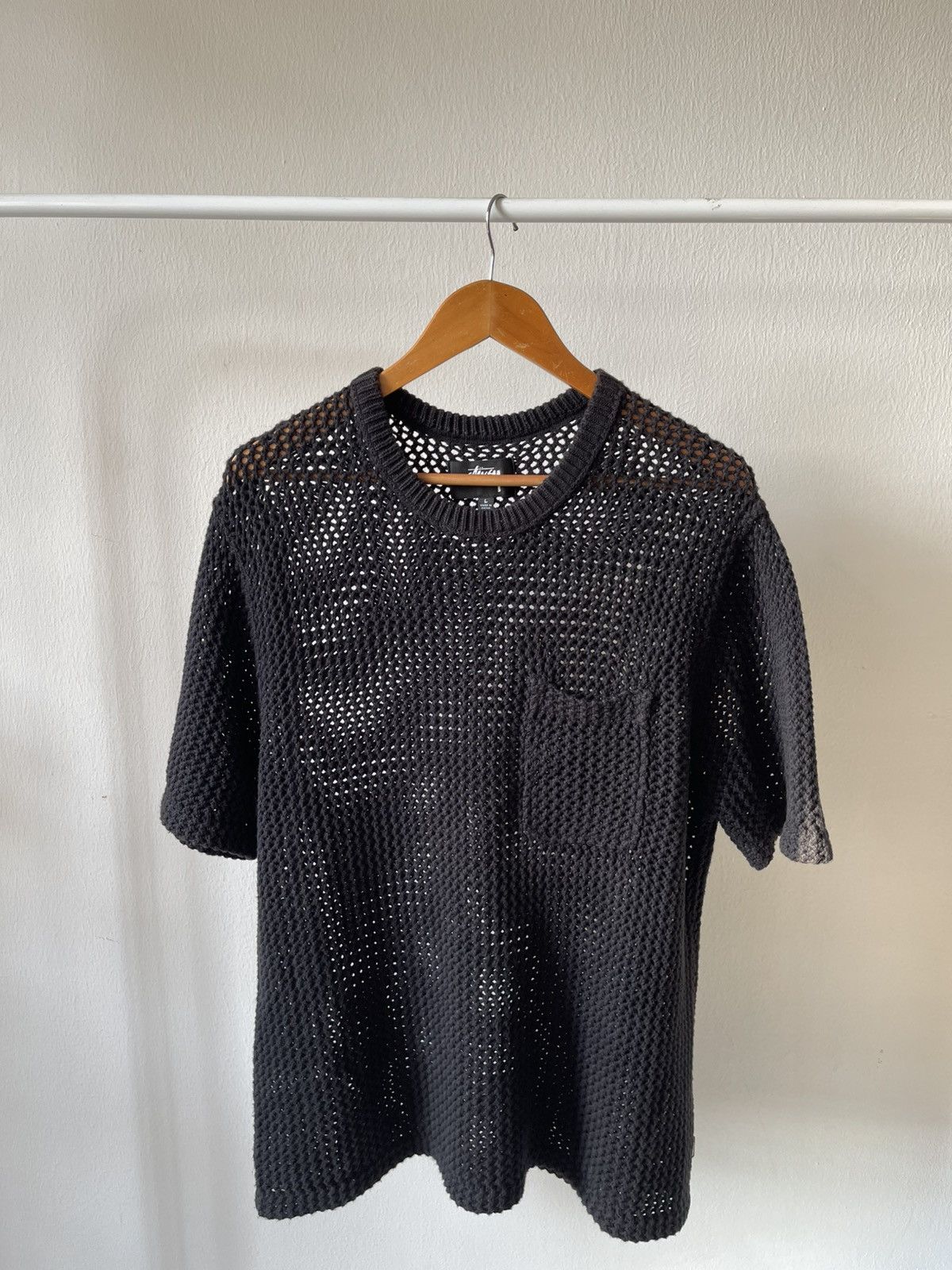 Stussy Stussy Fish Net Knit Tee A2 Size US L / EU 52-54 / 3 - 1 Thumbnail