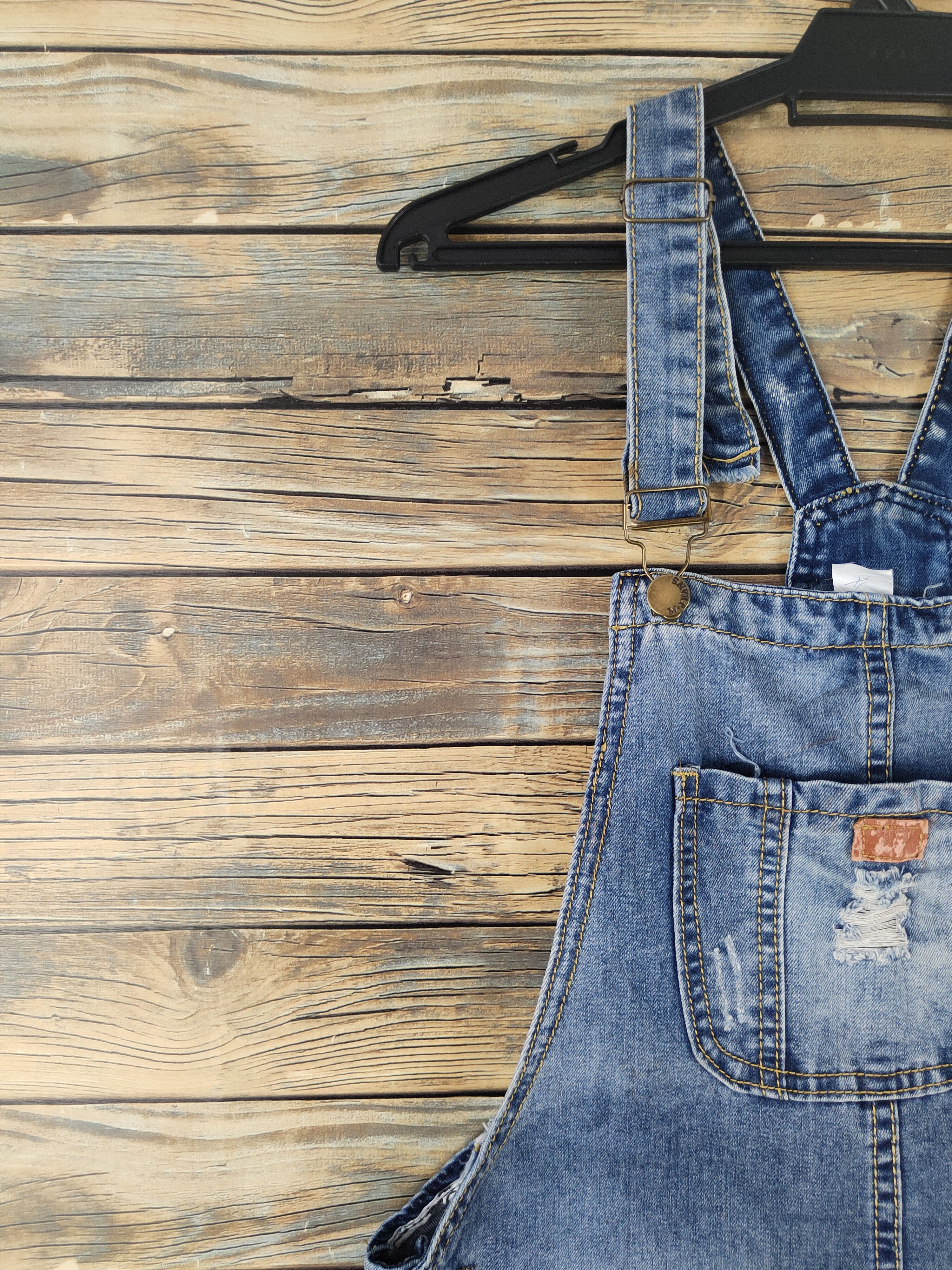 Japanese Brand × Vintage Streetwear Japanese Brand Blue Denim Skirt Jumpsuits Size 34" / US 12 / IT 48 - 3 Thumbnail