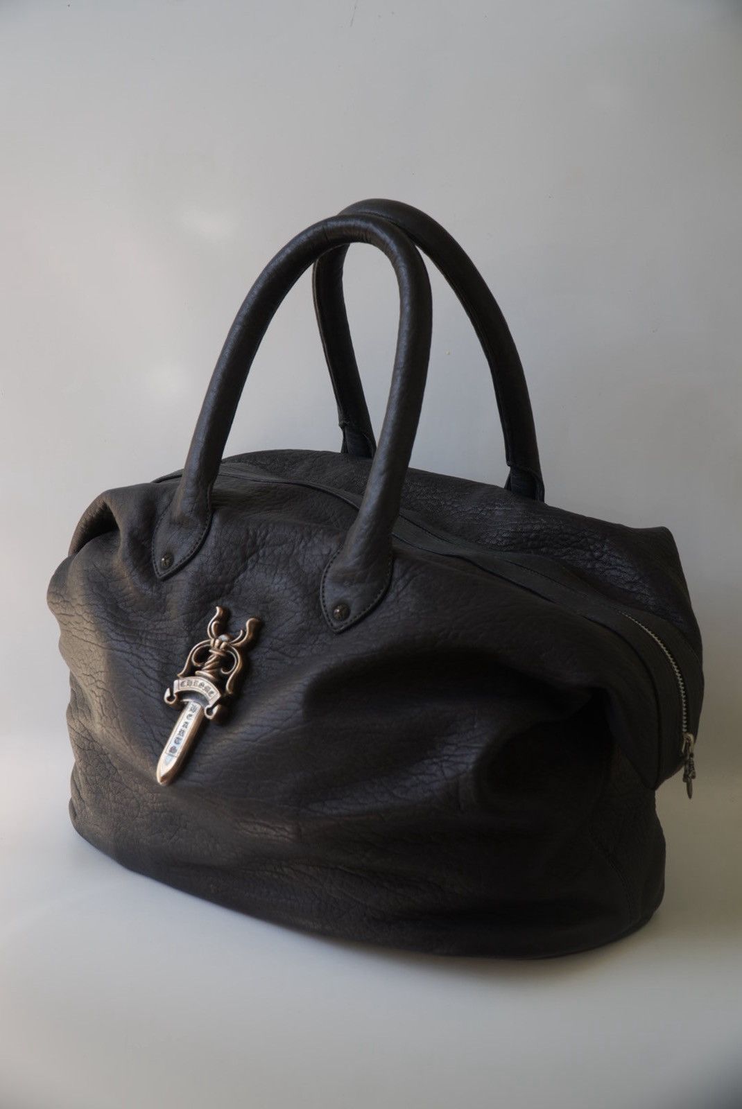 Chrome Hearts Rare 90s - Big Dagger Embellished Leather Duffle Bag Size ONE SIZE - 4 Thumbnail