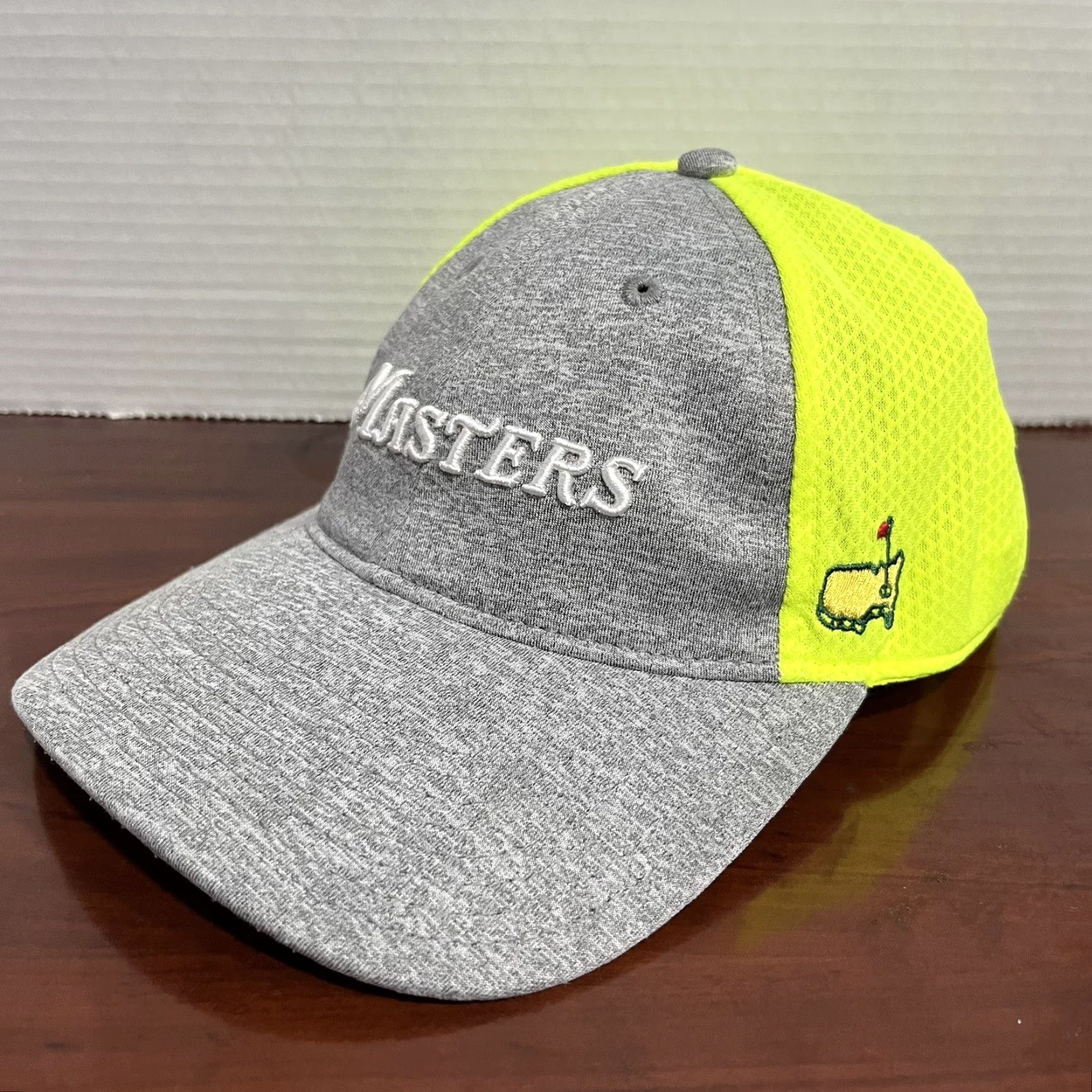 American Needle American Needle The Masters Hat Cap Snap Back Gray Neon Yellow Golf Hat Mens Flawed Adjustable Lightweight Outdoor Sports USA Size ONE SIZE - 3 Thumbnail