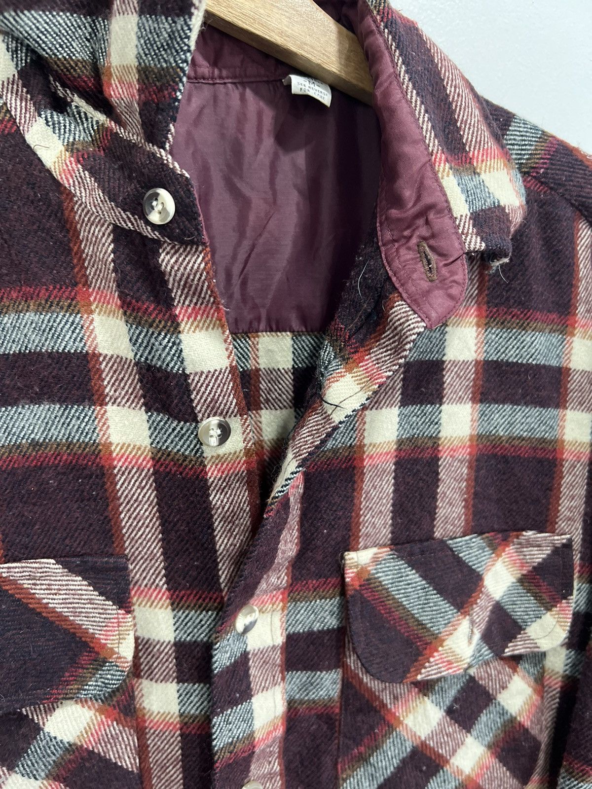 Vintage Vintage Plaid Flannel Button Up Shirt Size US M / EU 48-50 / 2 - 2 Thumbnail